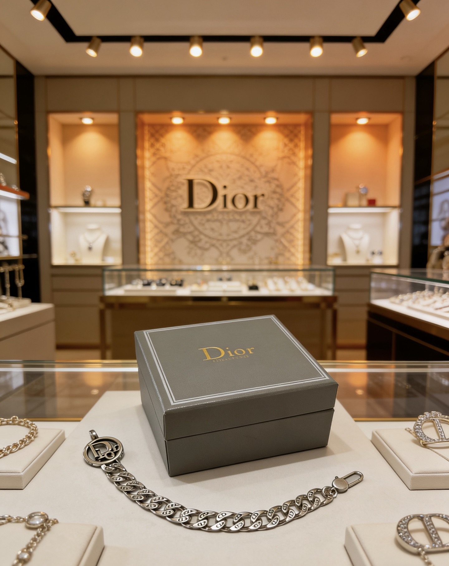 Dior DIOR新款 高品质迪奥手链 新款开模 潮流 男女均可佩戴 同款 摇滚朋克泰银风格 元素 潮流百搭 项链最新款链条档次更高明星 款手链古巴链系列 银手链