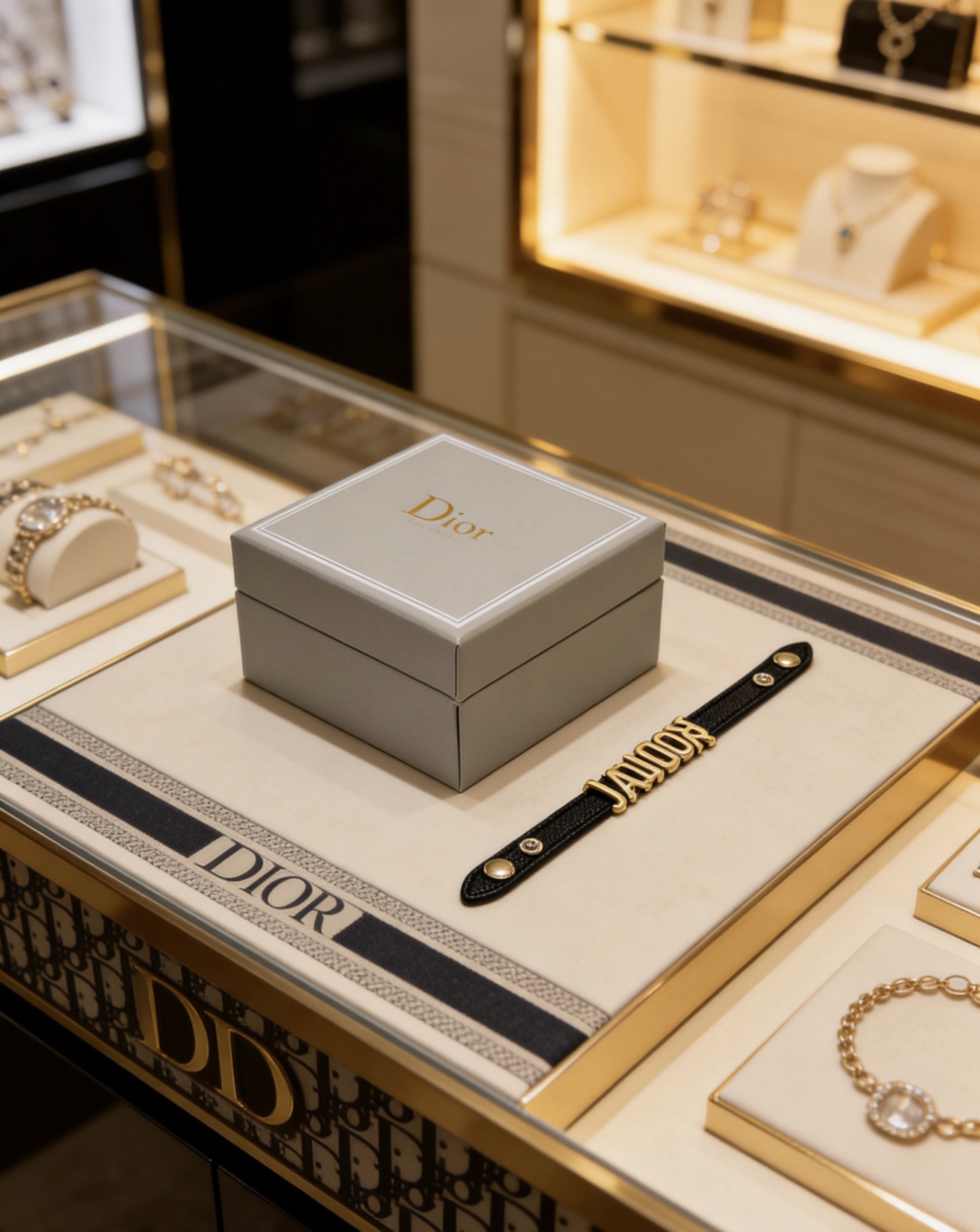 Dior 高品质迪奥牛皮手绳手链 新款开模 潮流 男女均可佩戴 同款 摇滚朋克泰银风格 元素 潮流百搭 牛皮最新款链条档次更高明星 款项链系列