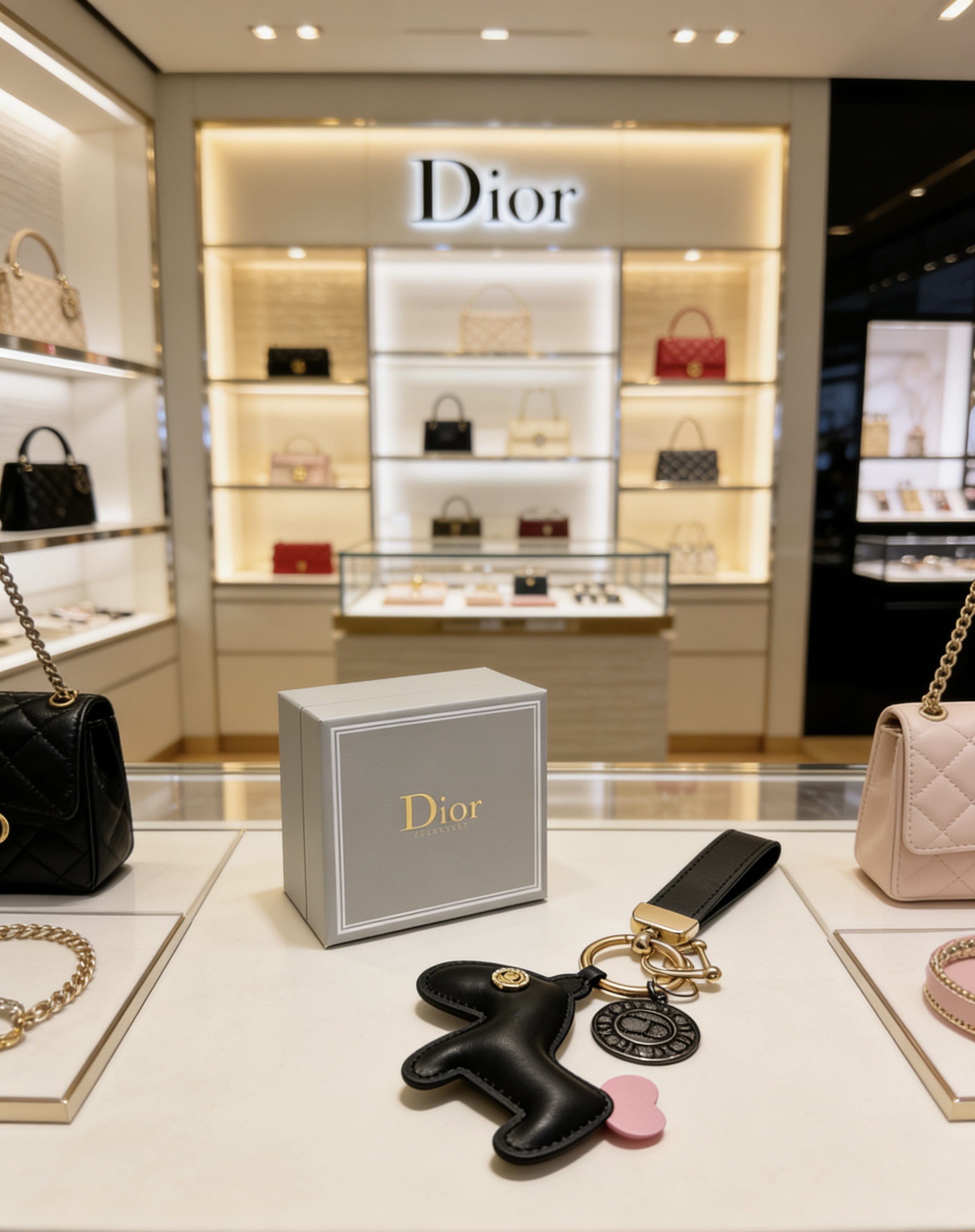 Dior 新品发布 迪奥 钥匙扣 包包扣 最新款包包挂饰档次更高 Anger Forest系列 款联名设计理念钥匙扣系列