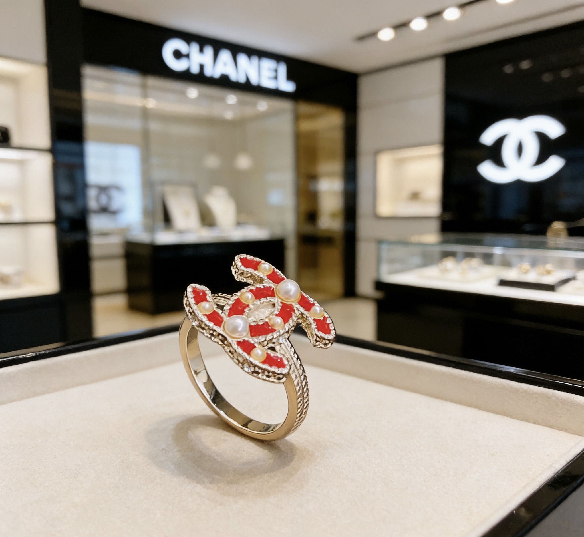Chanel Chanel 香奈儿 简约 珍珠戒指 精选 质重工打造 适合各种各样手指 码数678
