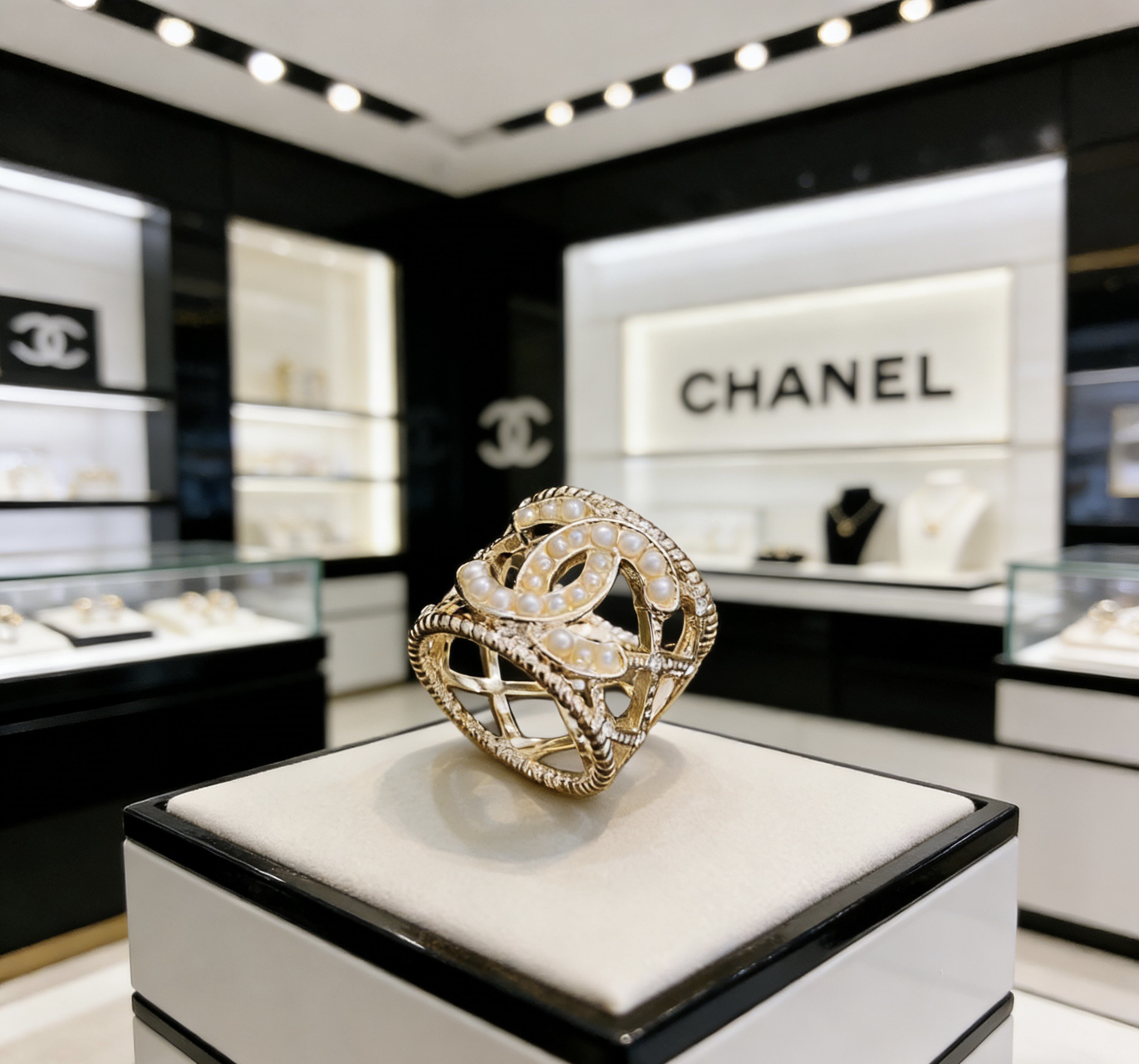 Chanel Chanel 香奈儿 简约 珍珠戒指 精选 质重工打造 适合各种各样手指 码数678