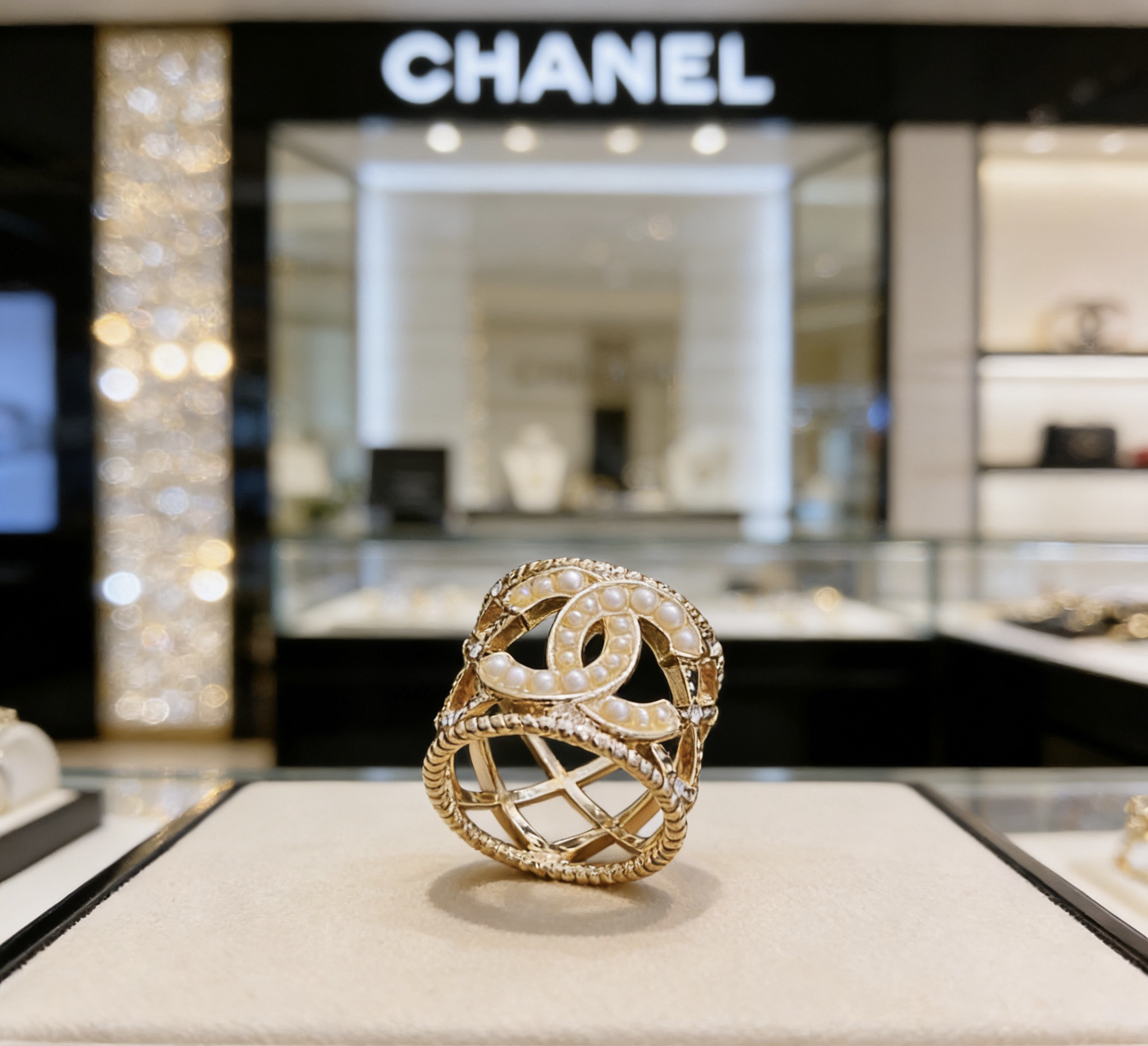 Chanel Chanel 香奈儿 简约 珍珠戒指 精选 质重工打造 适合各种各样手指 码数678