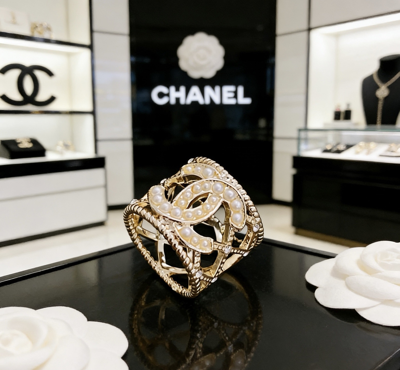 Chanel Chanel 香奈儿 简约 珍珠戒指 精选 质重工打造 适合各种各样手指 码数678