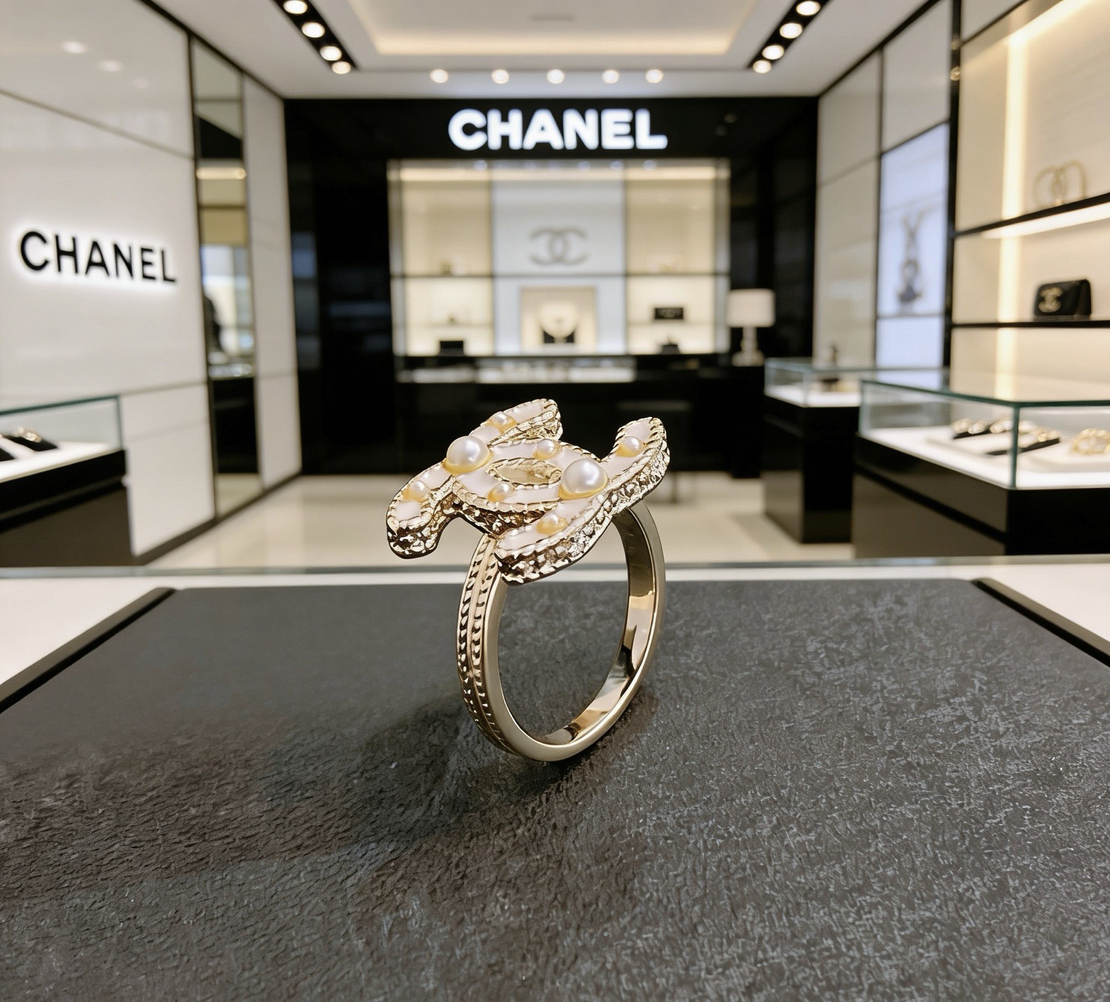Chanel Chanel 香奈儿 简约 珍珠戒指 精选 质重工打造 适合各种各样手指 码数678
