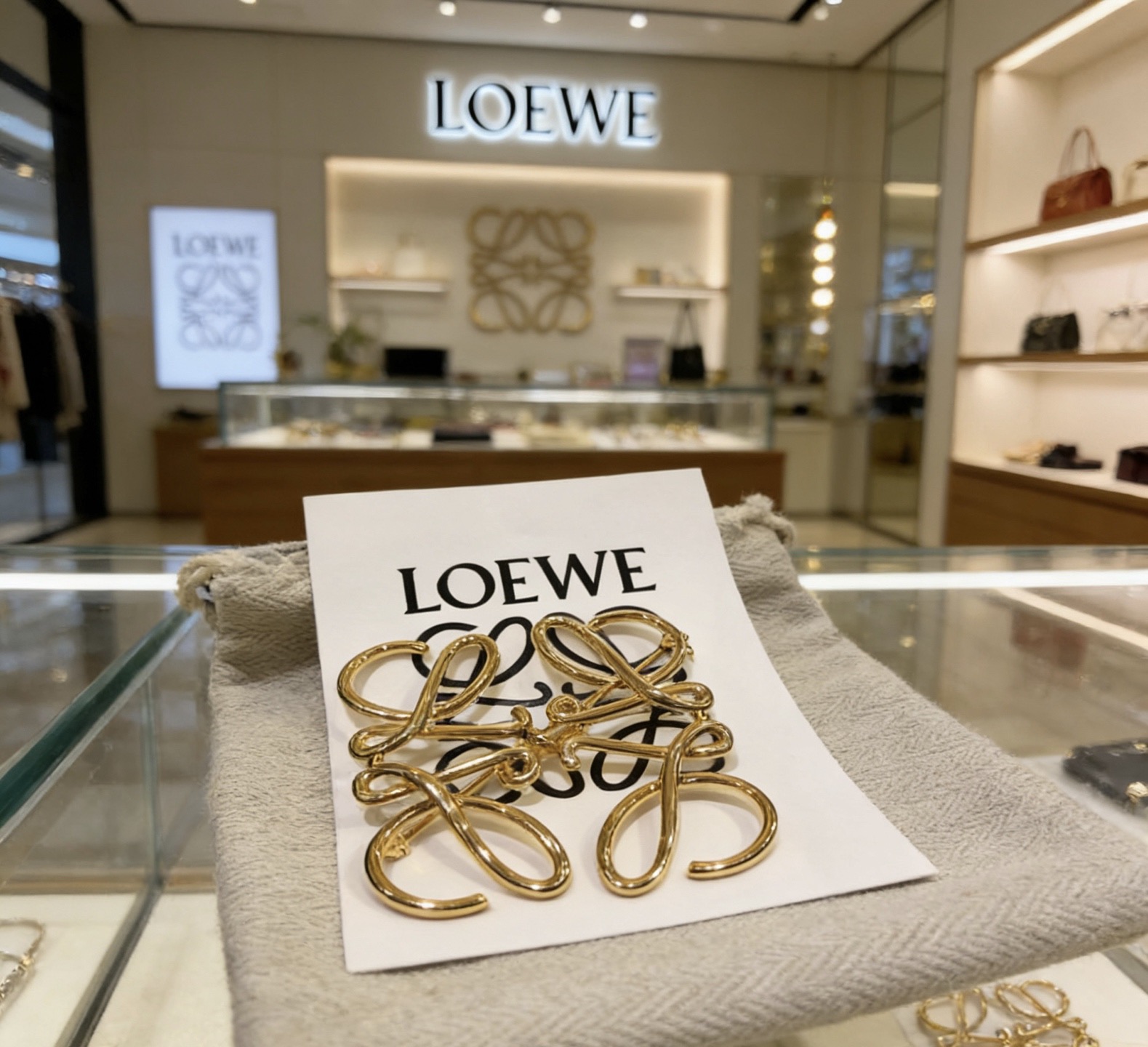 Loewe L0EWE 罗意威 胸针 耐看 金属感 一致ZP黄铜材质 真金电镀 细节完美