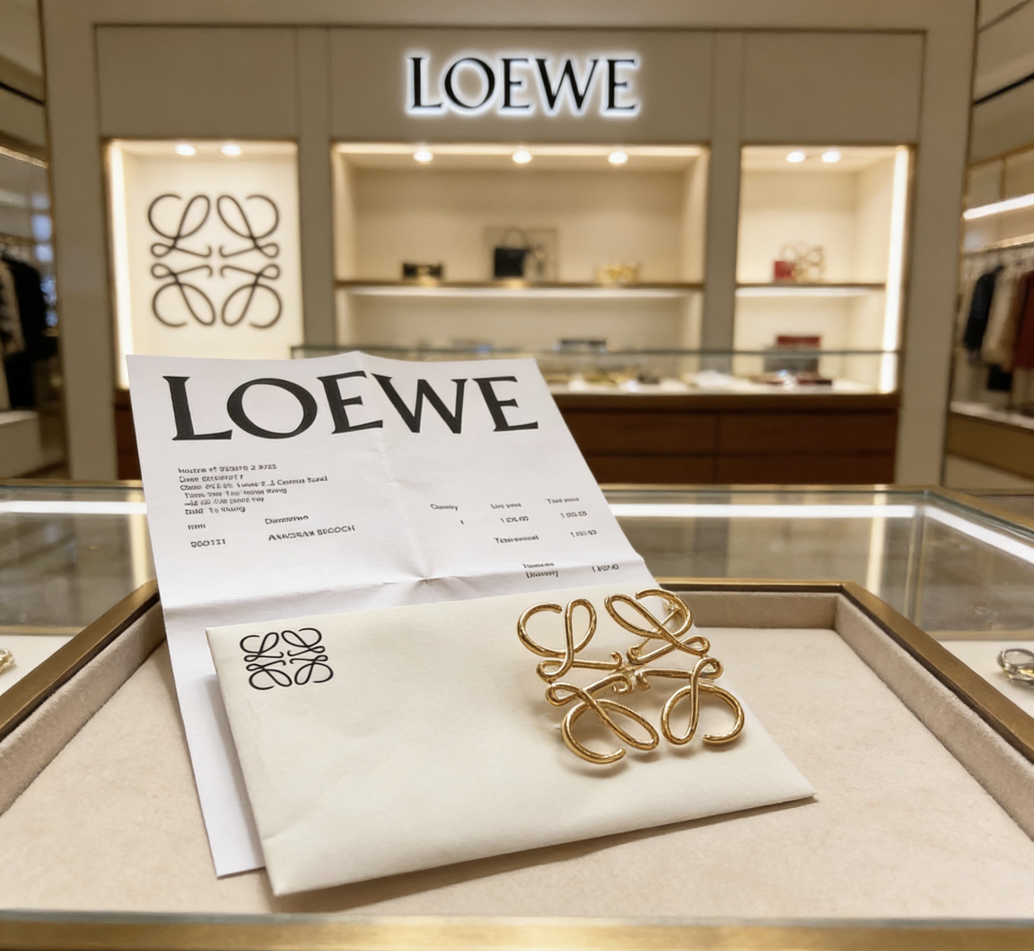 Loewe L0EWE 罗意威 胸针 耐看 金属感 一致ZP黄铜材质 真金电镀 细节完美