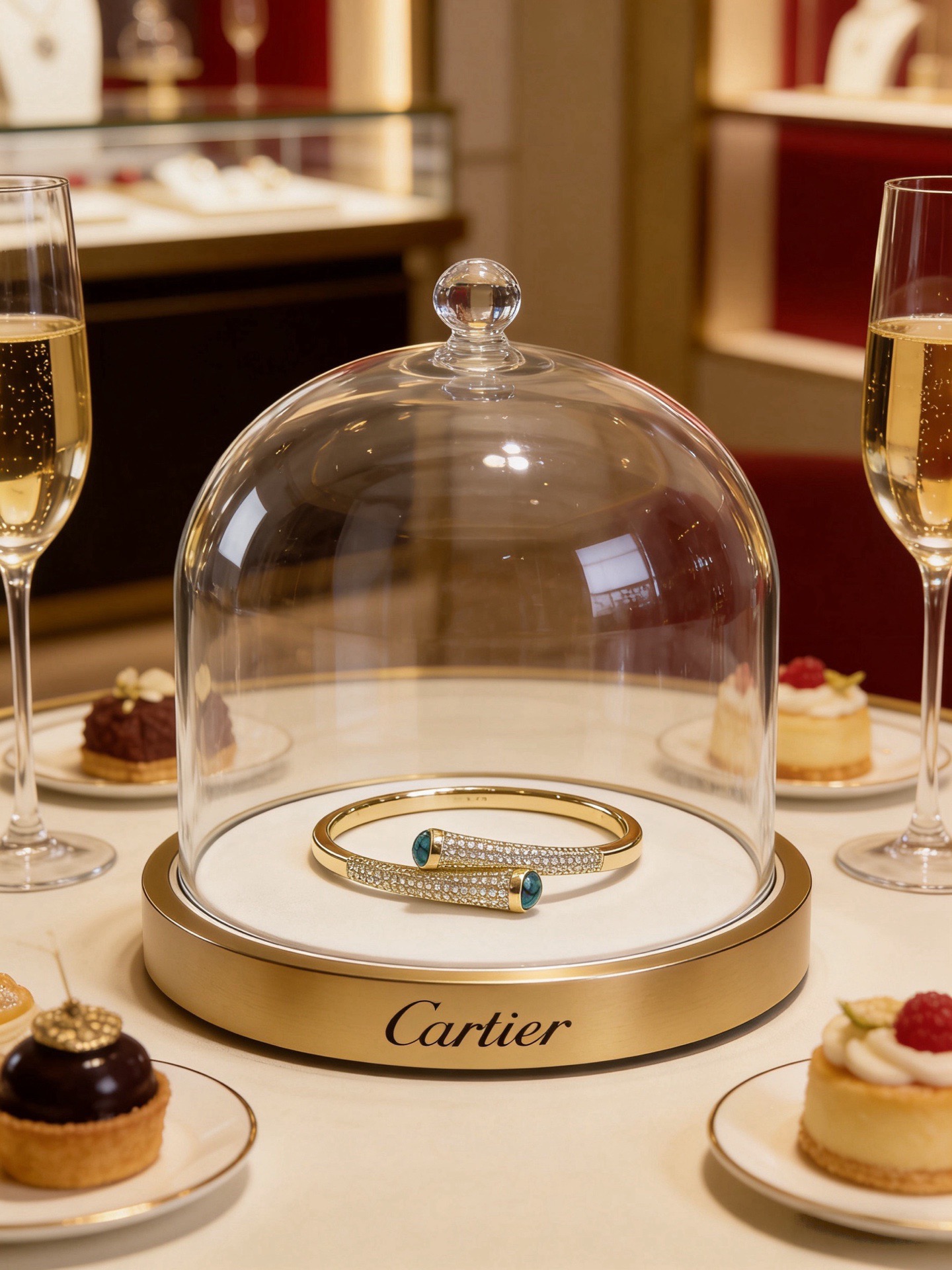 Cartier 卡地亚手链手镯V金材质系列 品相完美 细节无敌 那种独特的色泽完全无可挑剔 再缀以 指环外形设计