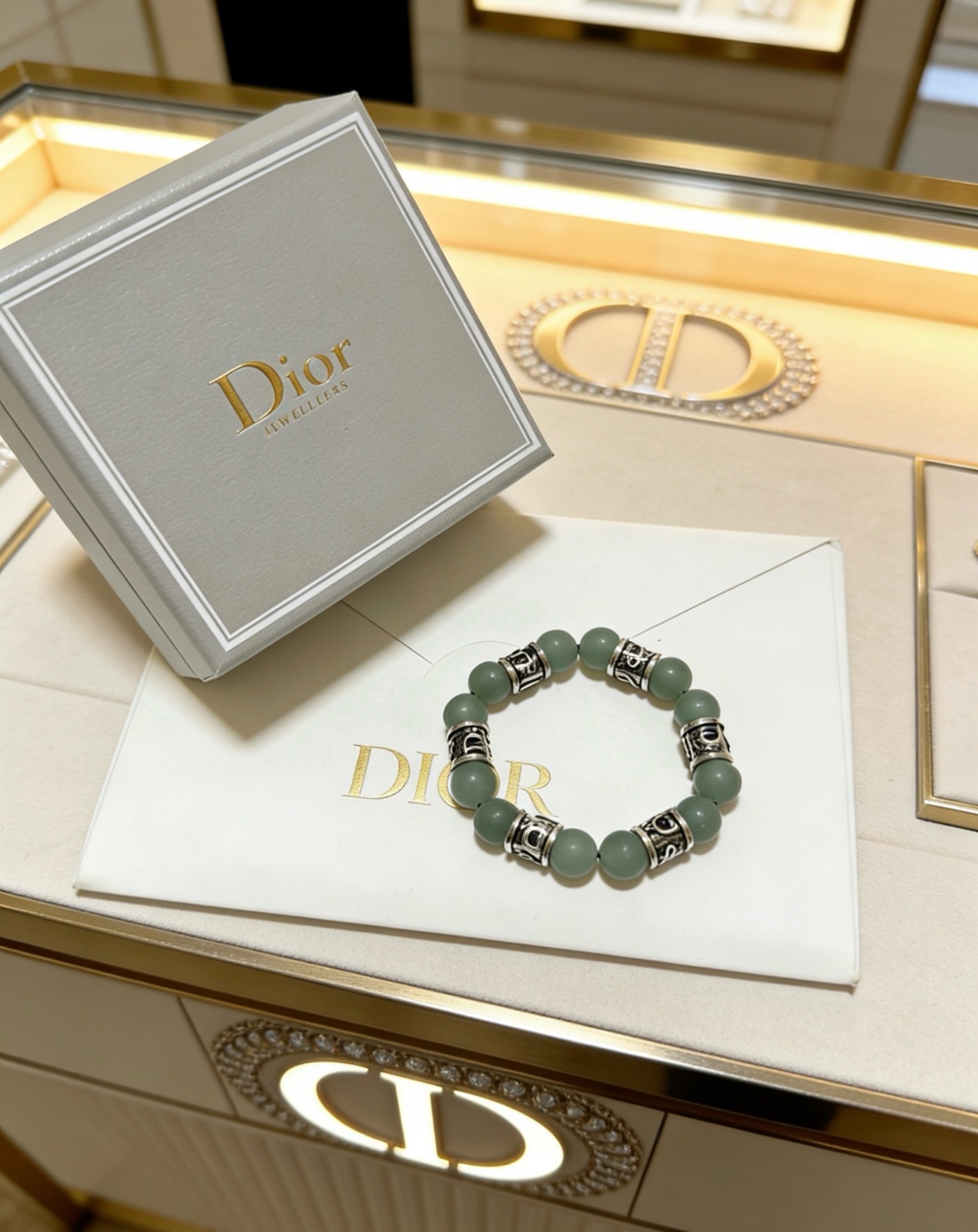 迪奥 Dior 传世高定珠宝耳环项链戒指首饰 #E79C3754 4