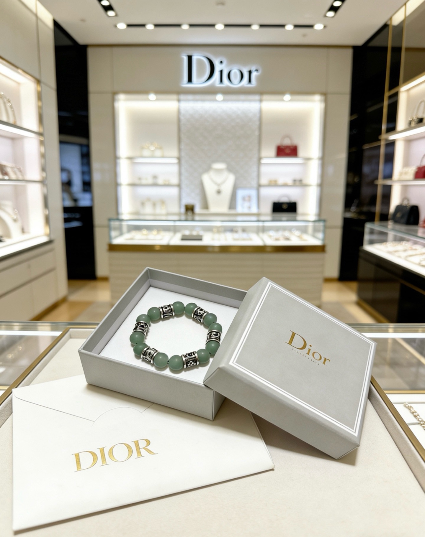 迪奥 Dior 传世高定珠宝耳环项链戒指首饰 #E79C3754 5
