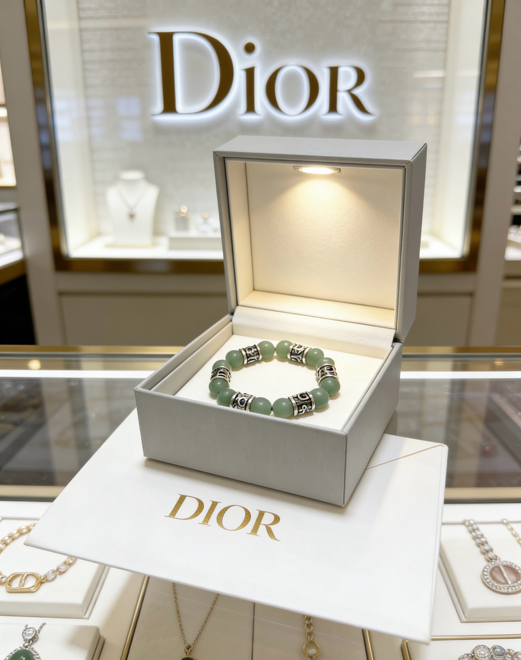迪奥 Dior 传世高定珠宝耳环项链戒指首饰 #E79C3754 6