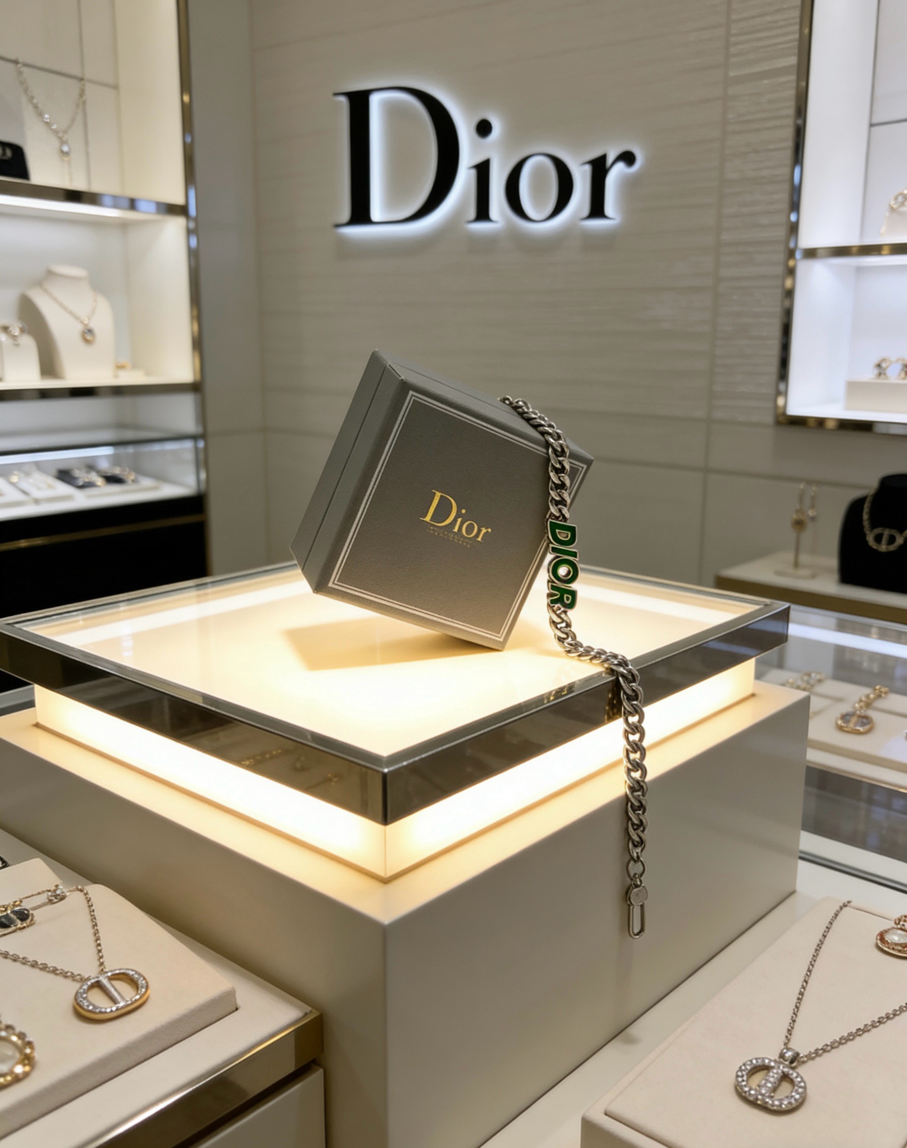 DIOR新款高品质迪奥手链原单货专柜新款开模复古潮流时尚必备 男女均可佩戴 情侣款同款 摇滚朋克泰银风格
