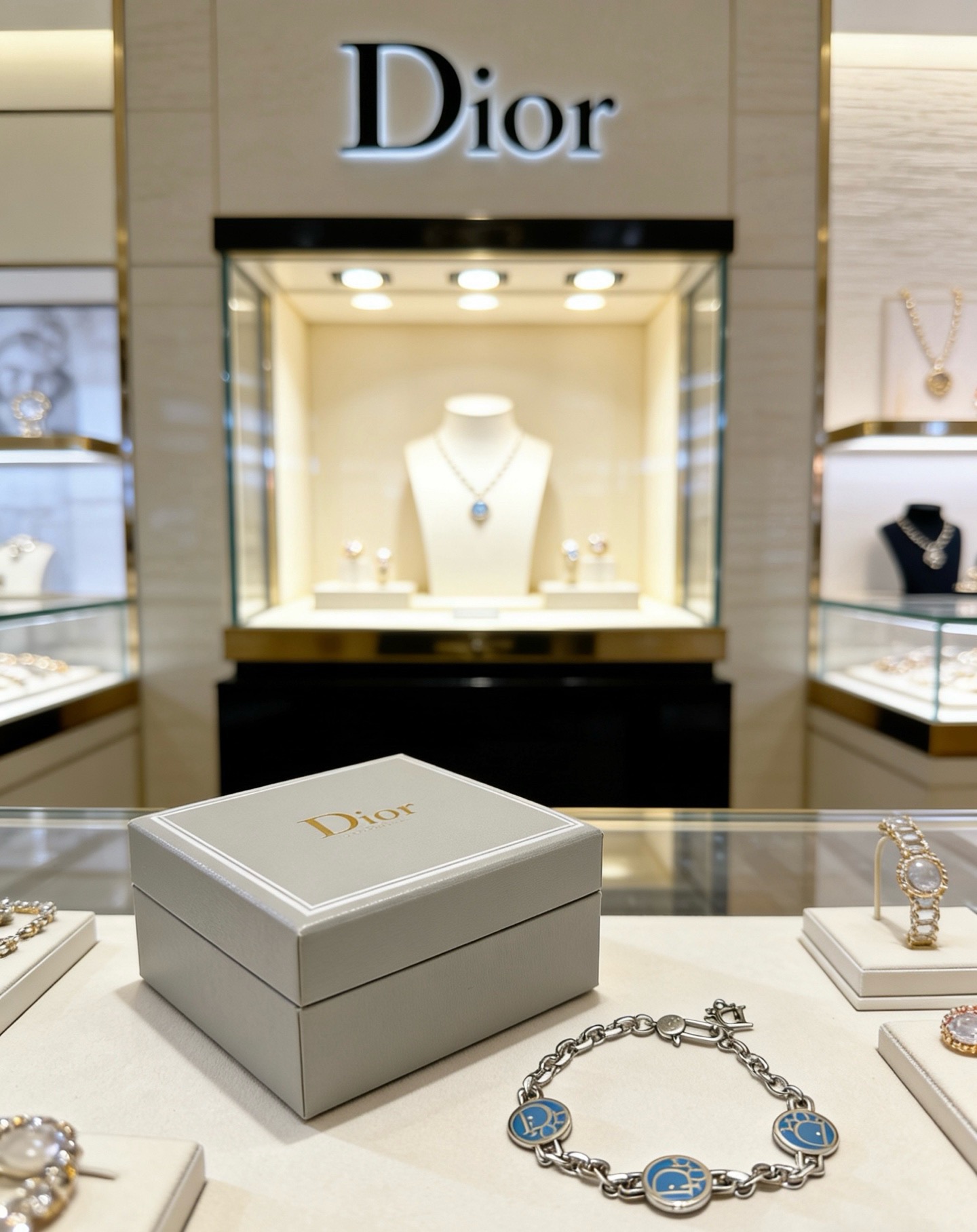 DIOR新款高品质迪奥手链原单货专柜新款开模复古潮流时尚必备 男女均可佩戴 情侣款同款 摇滚朋克泰银风格 复古元素 潮流