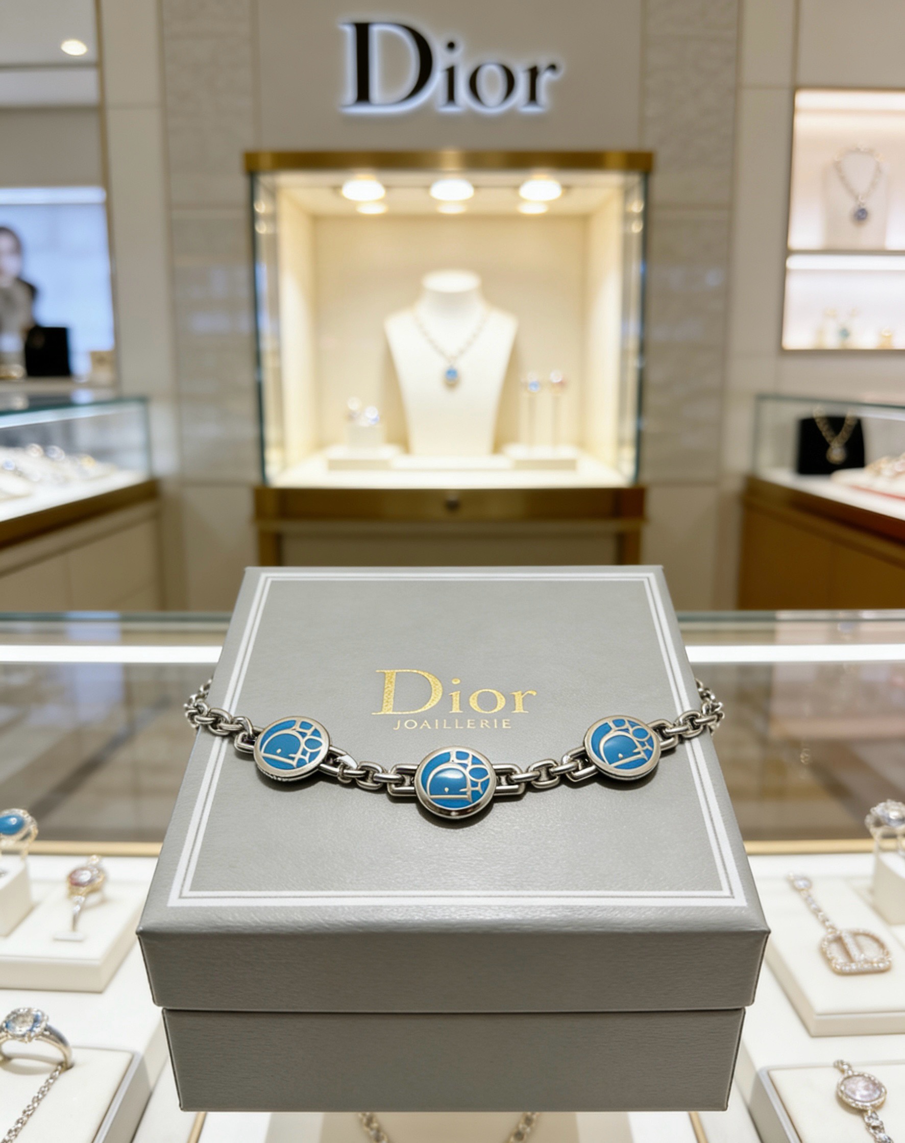 DIOR新款高品质迪奥手链原单货专柜新款开模复古潮流时尚必备 男女均可佩戴 情侣款同款 摇滚朋克泰银风格 复古元素 潮流