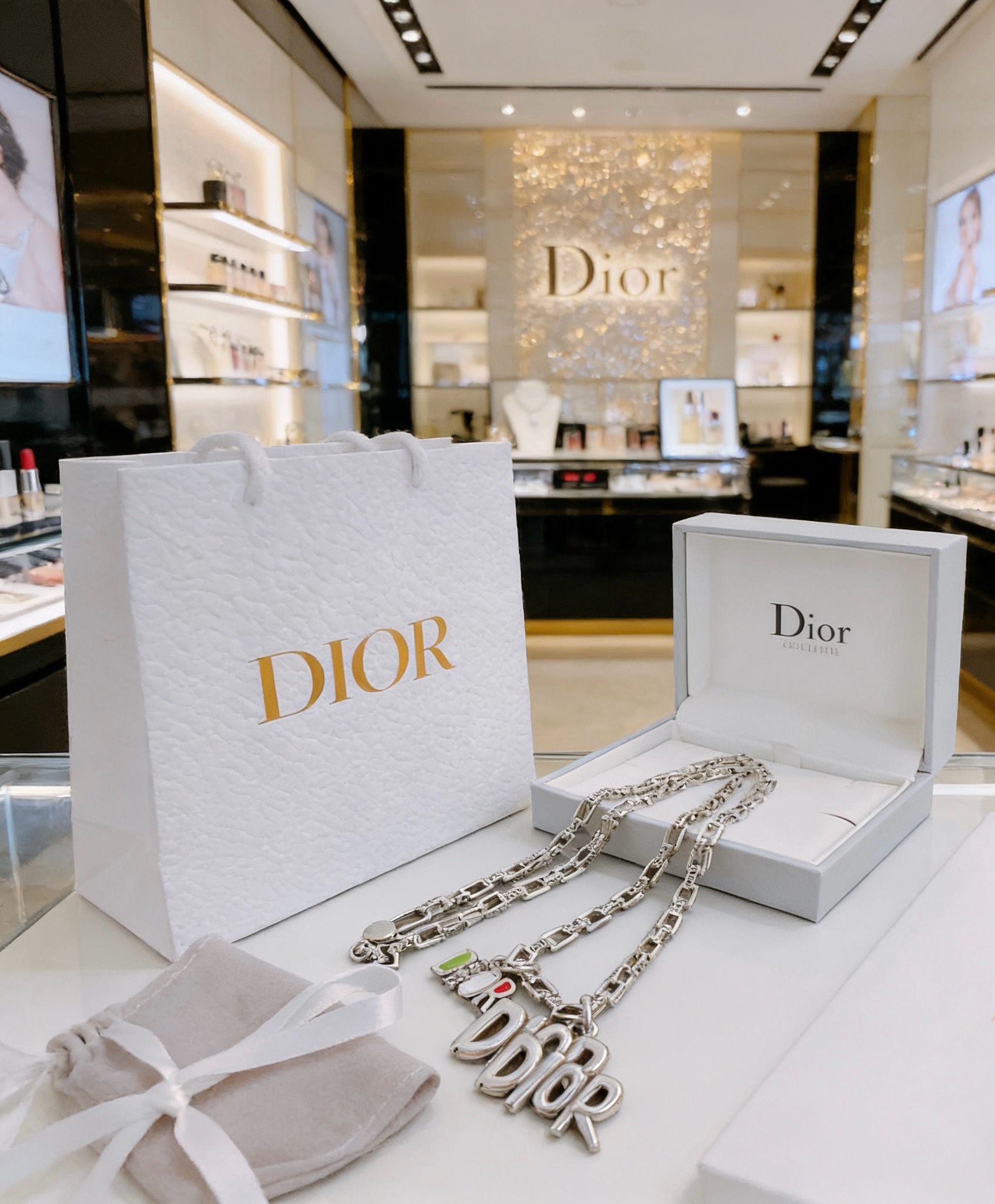 Dior Haute Joaillerie Fine Jewelry Earrings Necklace Ring Ref 9