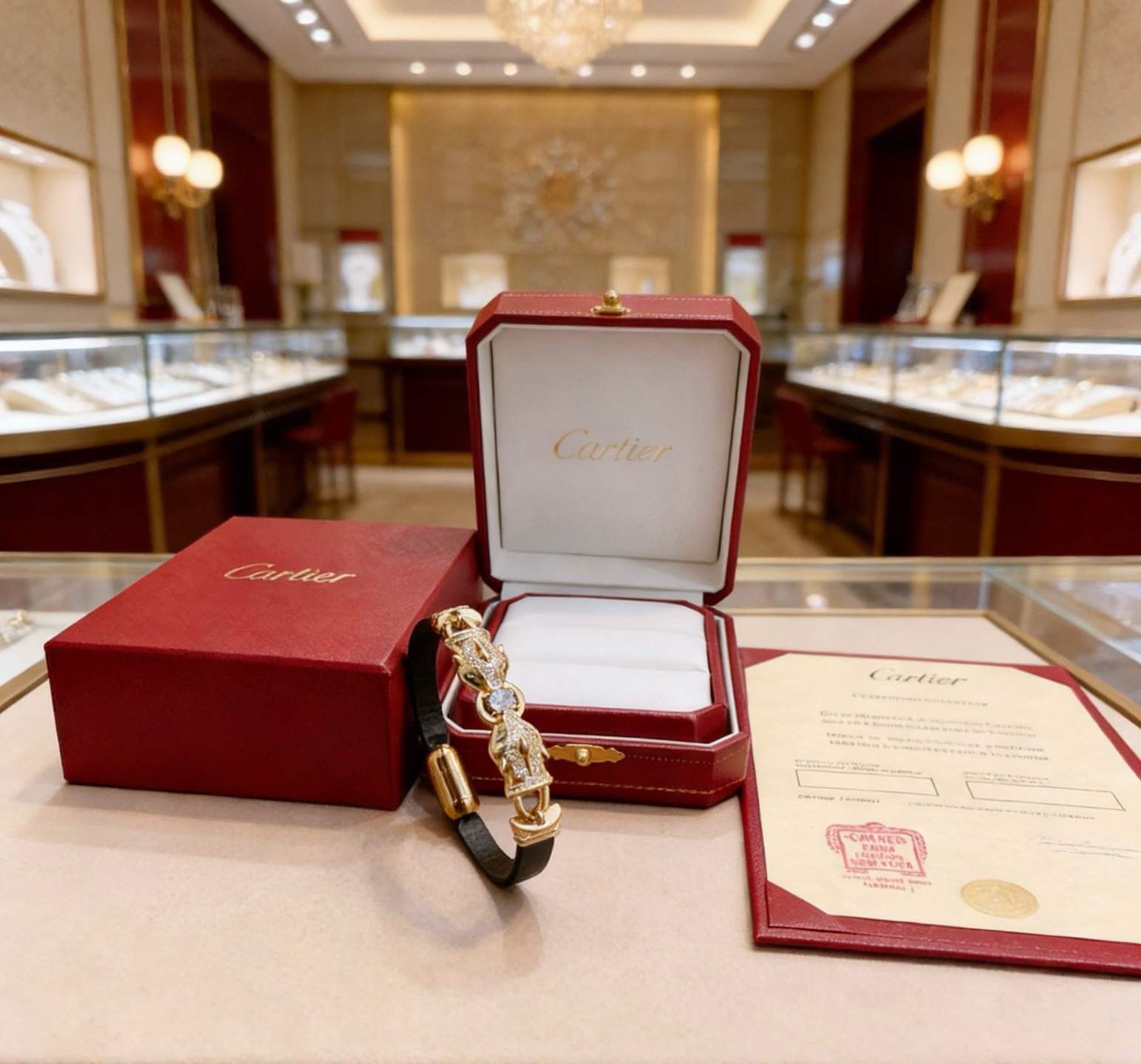卡地亚 Cartier 高定典藏传世高定珠宝耳环项链戒指首饰 #7E8C94D1 5