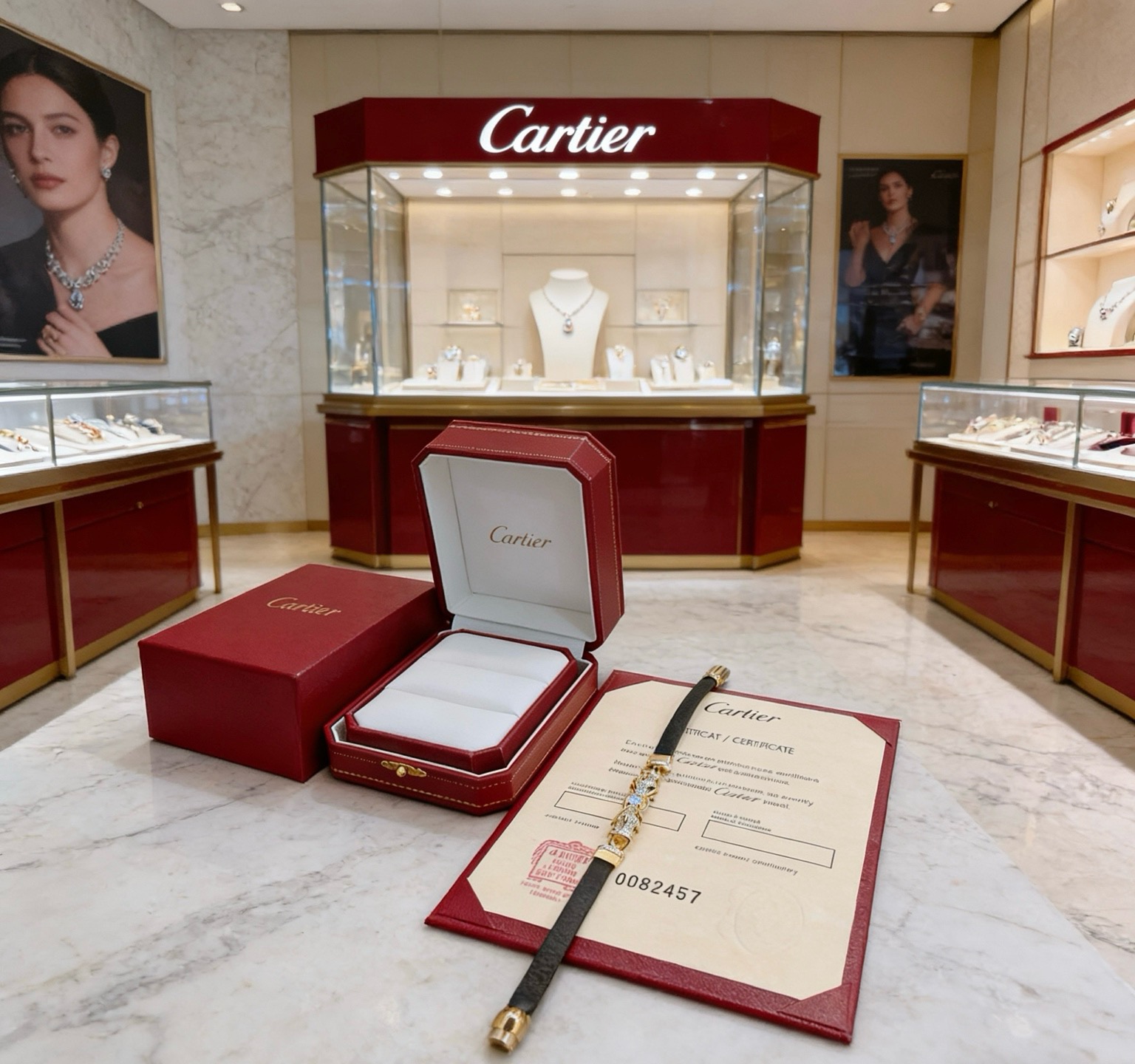 卡地亚 Cartier 高定典藏传世高定珠宝耳环项链戒指首饰 #7E8C94D1 4