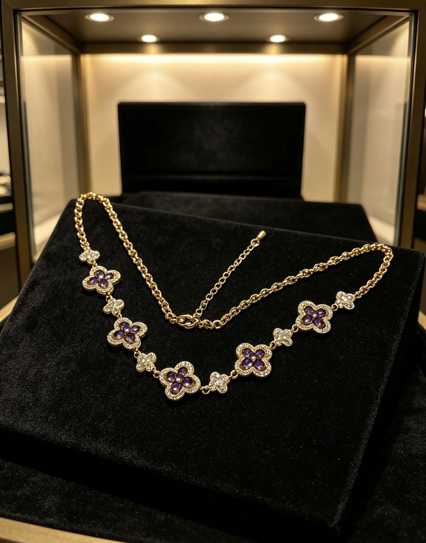 四叶草梵克雅宝🍀项链 品相完美，那种独特的色泽完全无可挑剔，再缀以经典指环外形设计，简约之余却又优雅夺目，纯手工的组合更