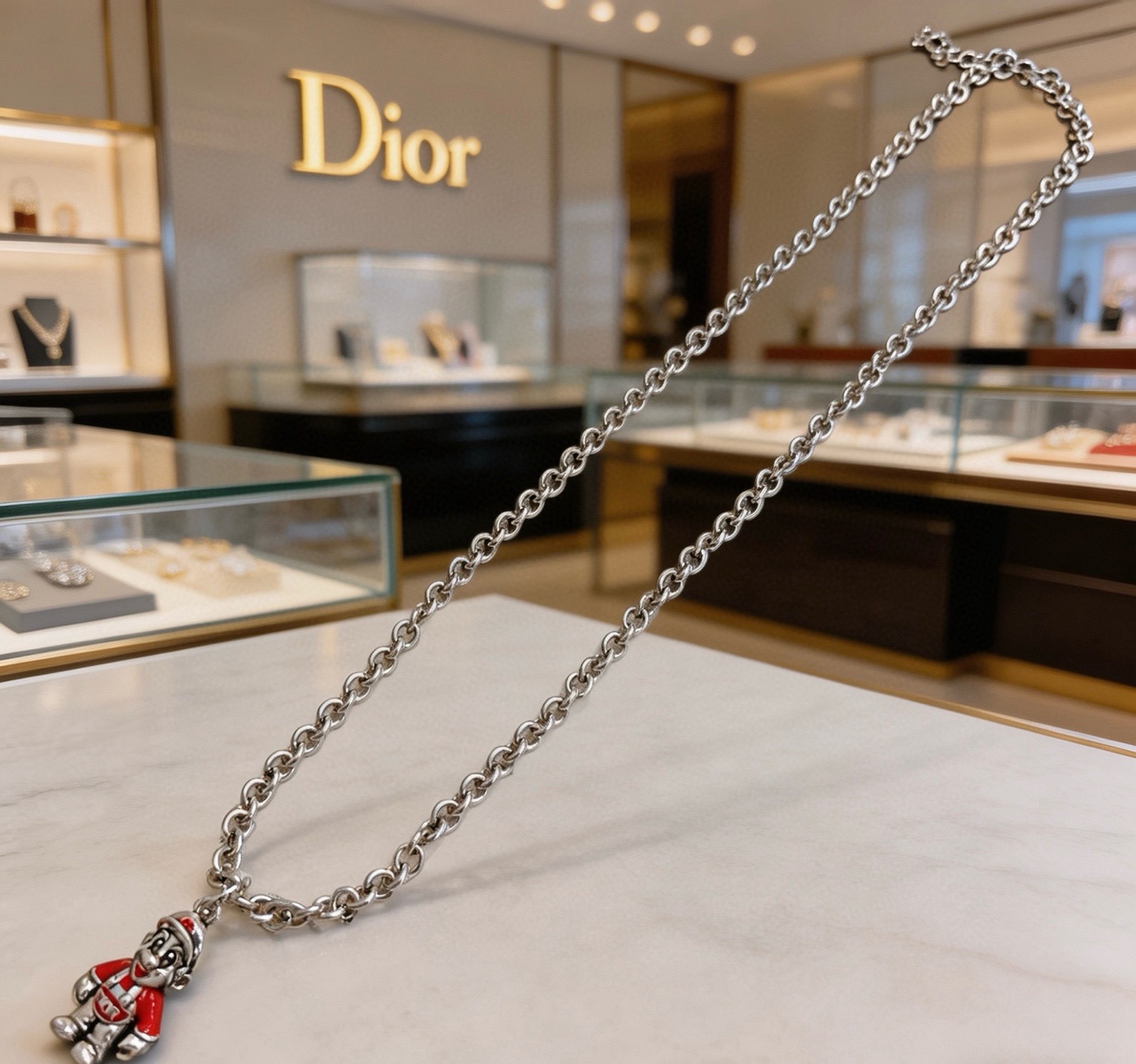 迪奥 Dior 传世高定珠宝耳环项链戒指首饰 #79B62228 4