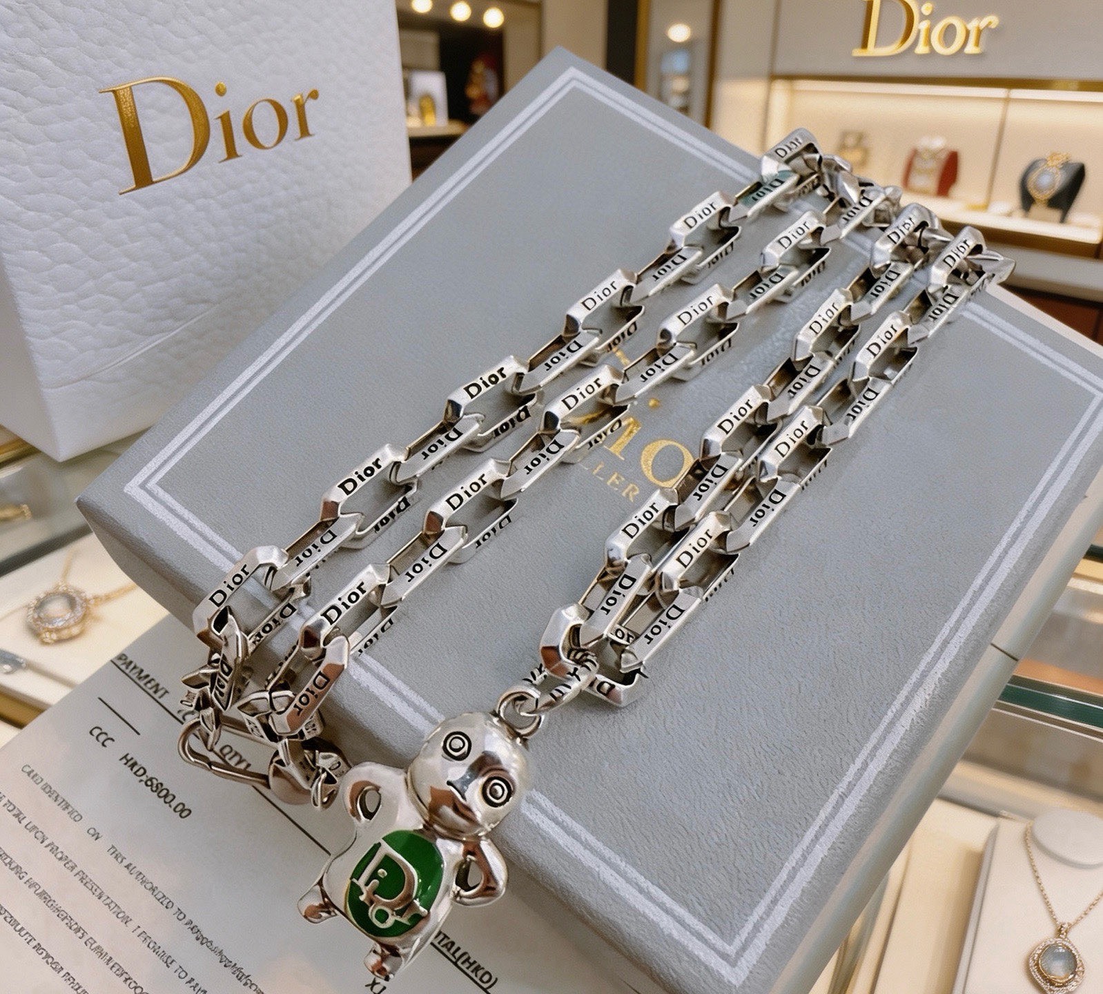 迪奥 Dior 传世高定珠宝耳环项链戒指首饰 #C309FC8B 4