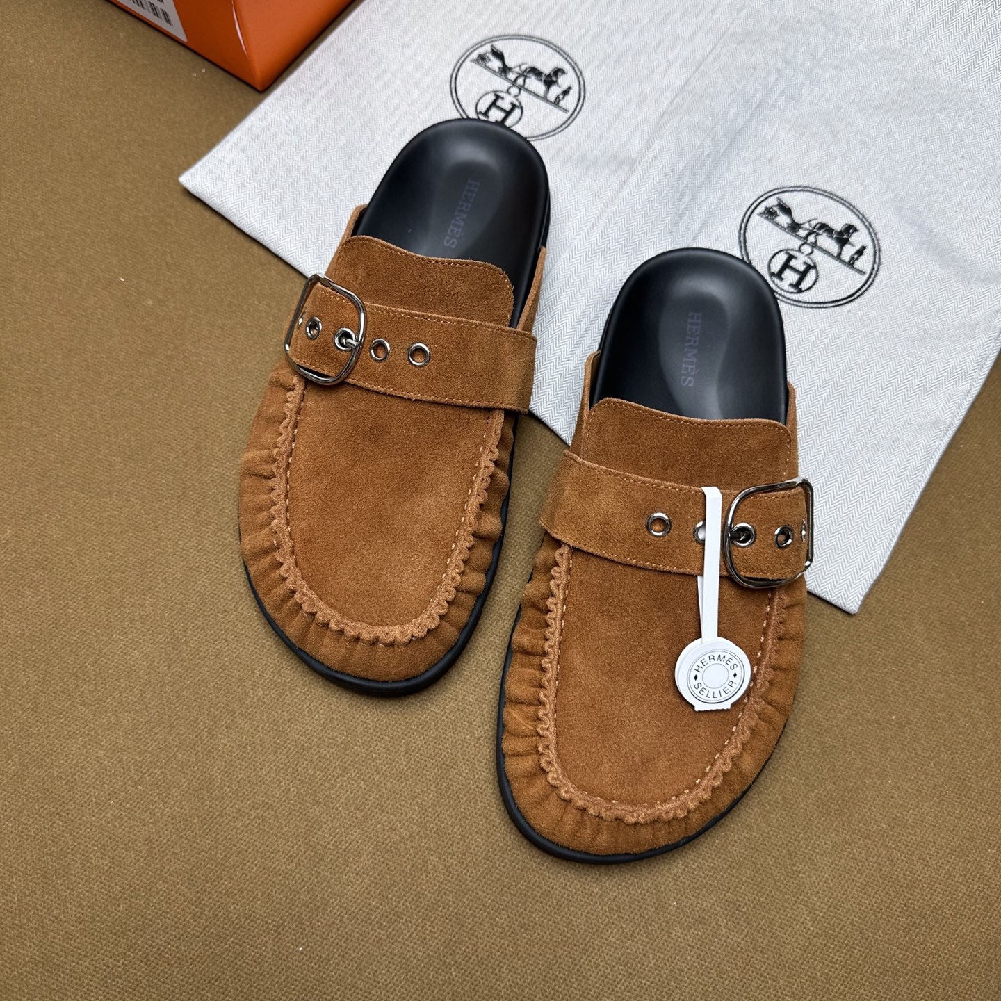 NO:238012,——Brown, half drag19860909——褐色,半拖,Women's Shoes