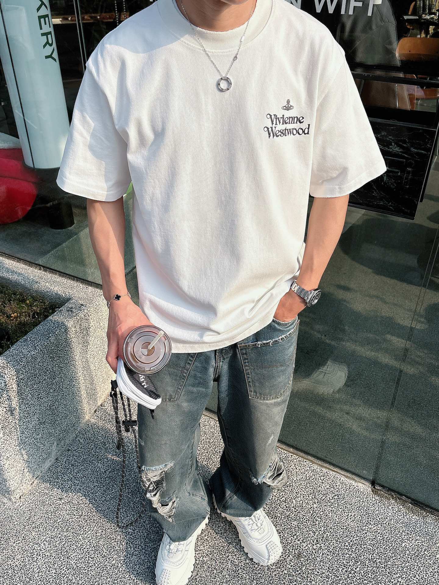 NO:131436,SS Queen Mother's Spring and Summer New Half Sleeve Popular Customized Cotton Fabric Heavy Industry Washing, Comfortable Texture, S-XXL,,alexander wang19860909SS 西太后家春夏新款半袖 爆款定制纯棉面料 重工洗水,面料舒适质感 码数S-XXL,,alexander wang,Men's clothing