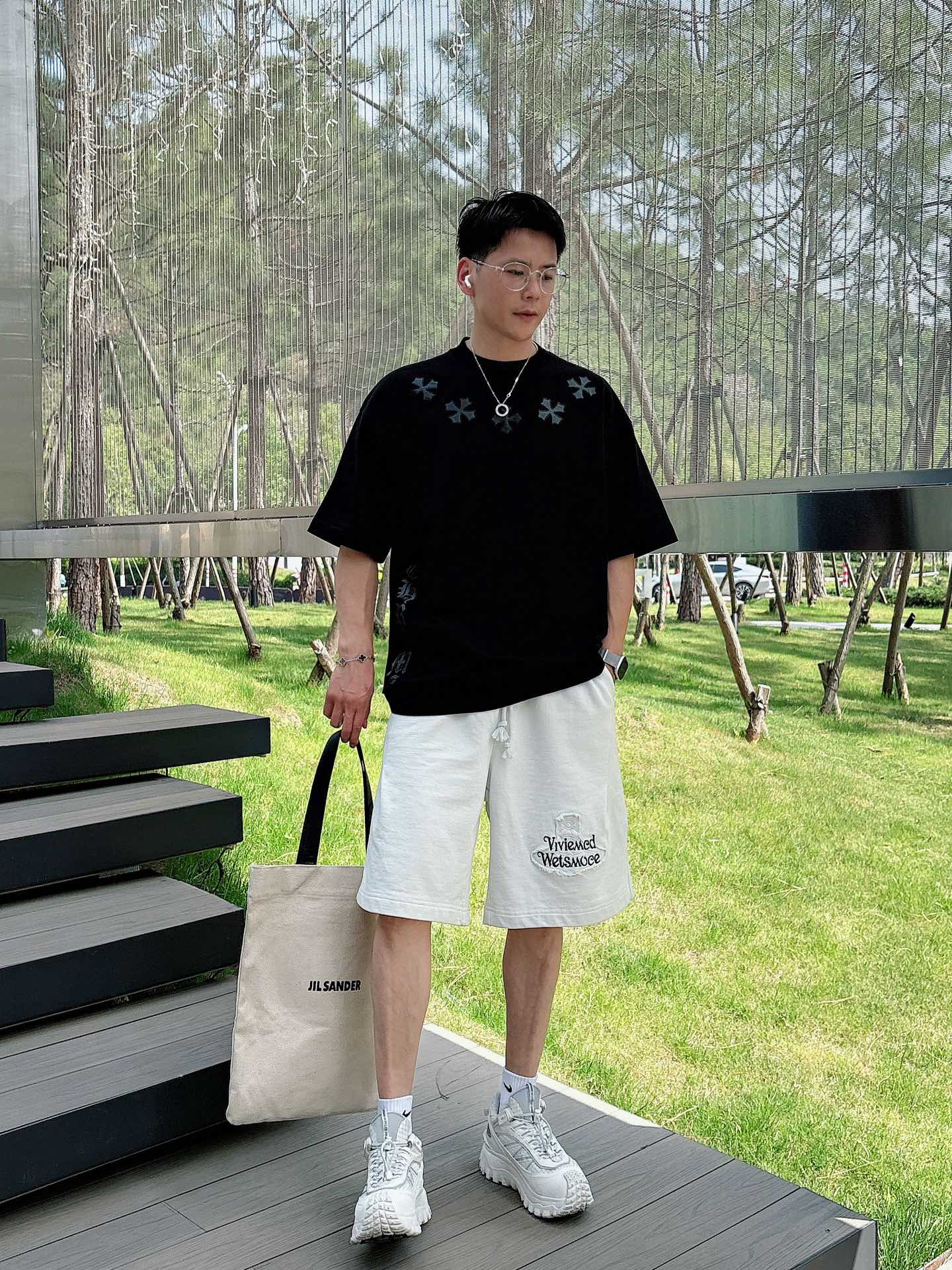  西太后家 25SS 春夏新款短裤 爆款定制纯棉面料 采用立体绣花工艺 立体清晰可见 面料舒适🈶️质感 