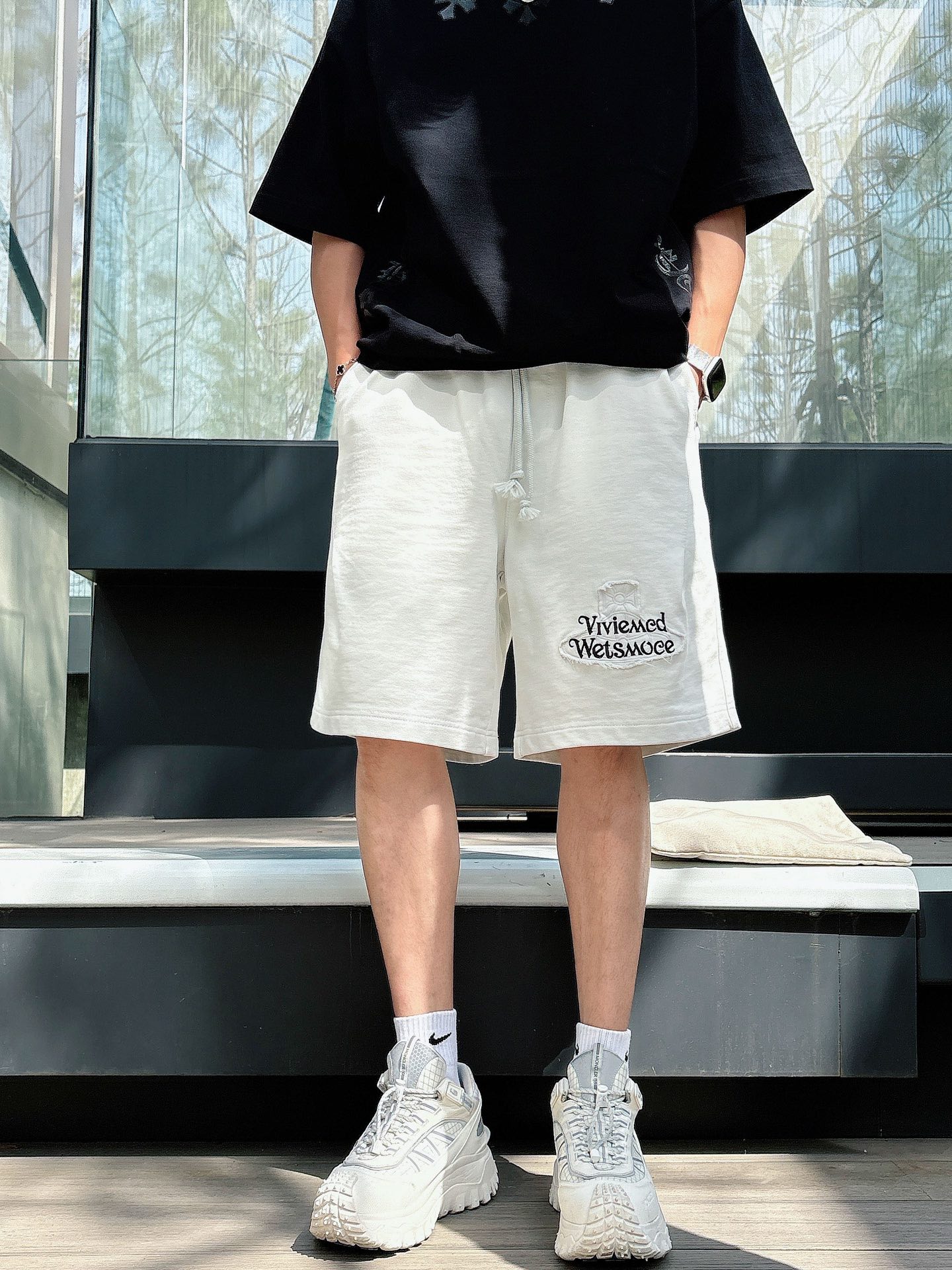  西太后家 25SS 春夏新款短裤 爆款定制纯棉面料 采用立体绣花工艺 立体清晰可见 面料舒适🈶️质感 