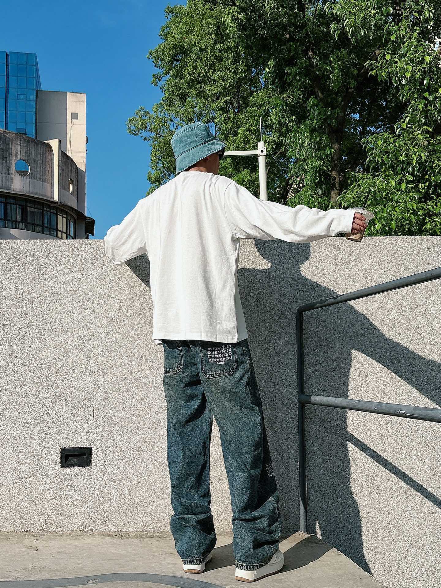 2025SS 鸟家春夏新款长袖 爆款定制纯棉面料 重工洗水，面料舒适🈶️质感 码数：M-2XL🐑