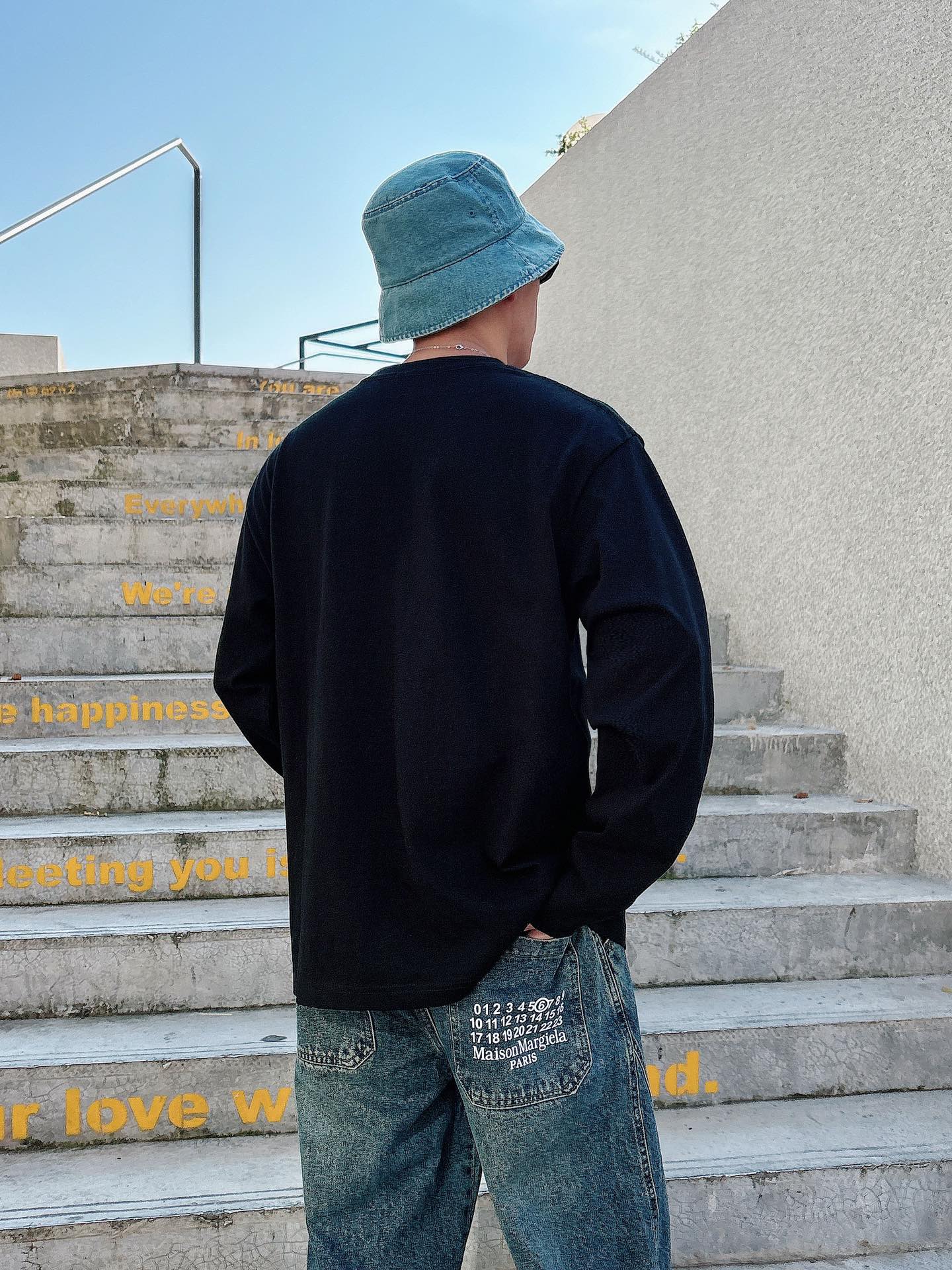 2025SS 鸟家春夏新款长袖 爆款定制纯棉面料 重工洗水，面料舒适🈶️质感 码数：M-2XL🐑