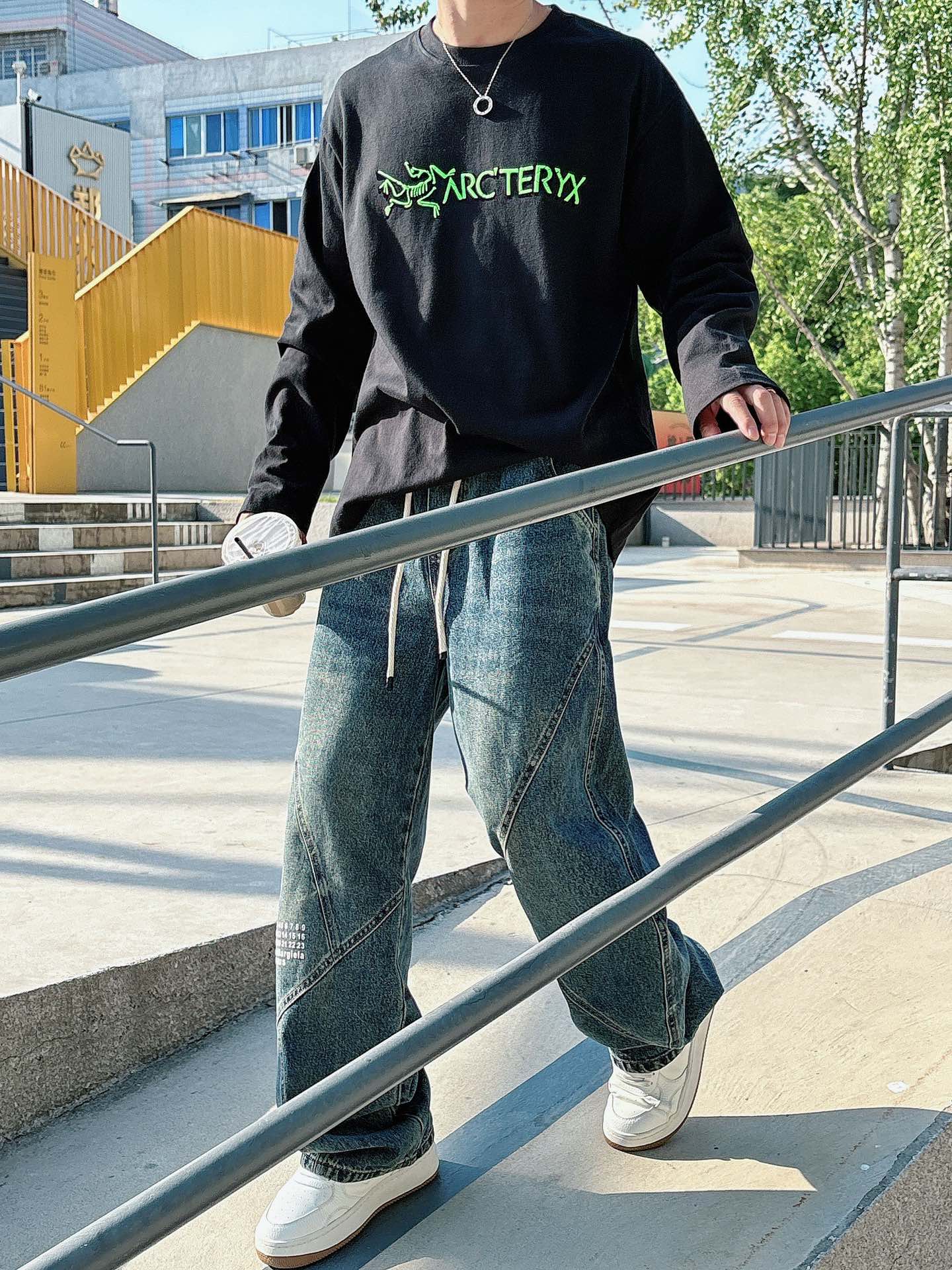 2025SS 鸟家春夏新款长袖 爆款定制纯棉面料 重工洗水，面料舒适🈶️质感 码数：M-2XL🐑