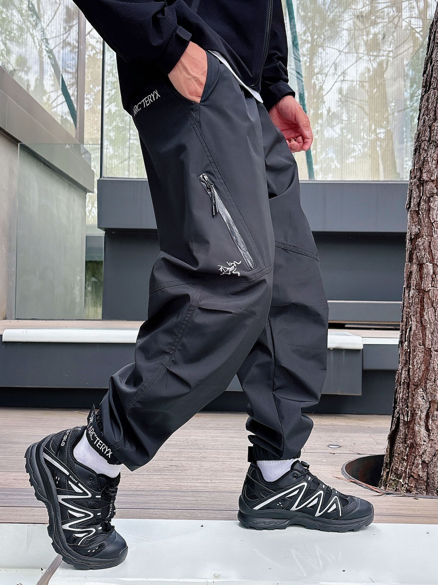 2025春夏款ARC'TERYX始祖鸟 GAMMA LT 男子 鸟家户外运动休闲冲锋裤专业研发的科技导湿