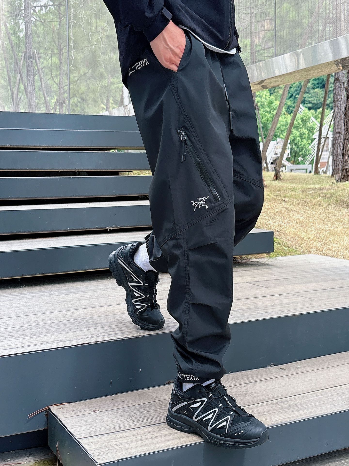 2025春夏款ARC'TERYX始祖鸟 GAMMA LT 男子 鸟家户外运动休闲冲锋裤专业研发的科技导湿