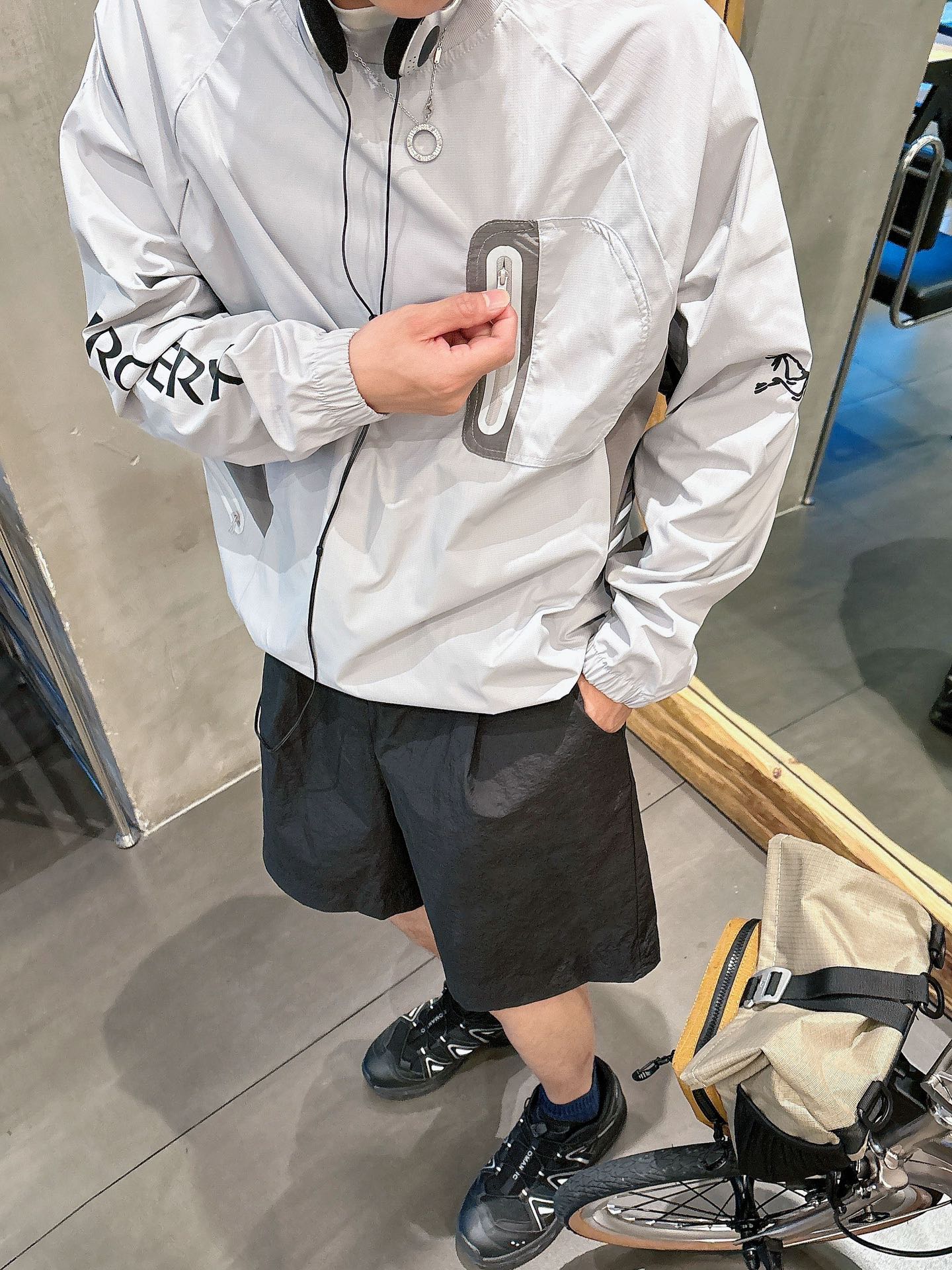 2025秋冬Arc鸟家柜子新款COVERT PULLOVER 户外运动套头连帽衣压胶口袋，进口高定科技面