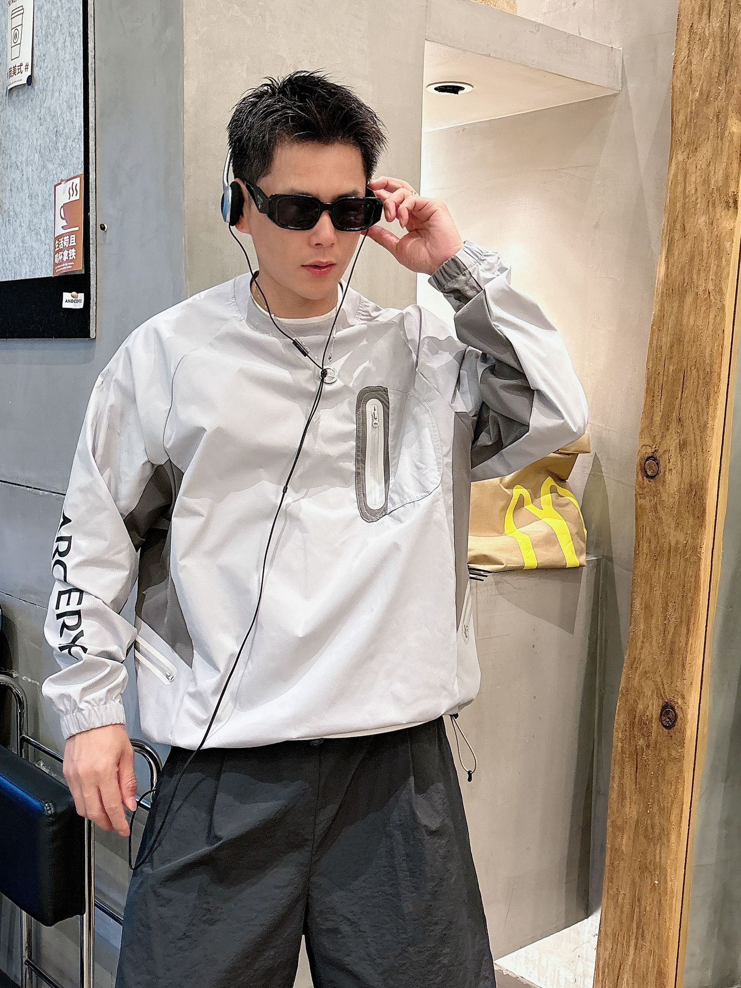 2025秋冬Arc鸟家柜子新款COVERT PULLOVER 户外运动套头连帽衣压胶口袋，进口高定科技面