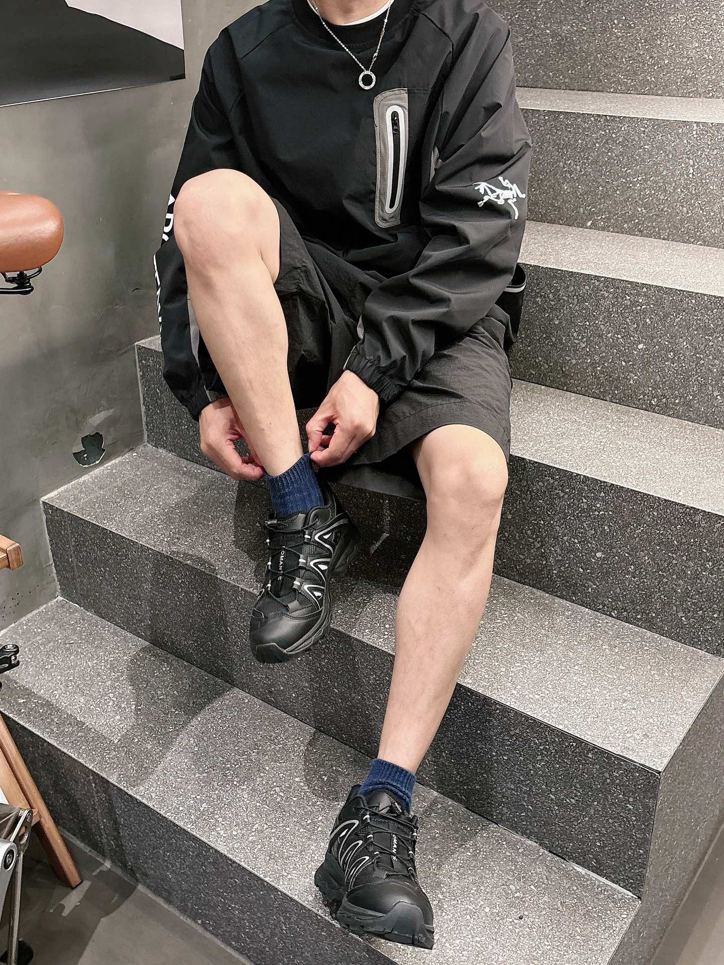 2025秋冬Arc鸟家柜子新款COVERT PULLOVER 户外运动套头连帽衣压胶口袋，进口高定科技面