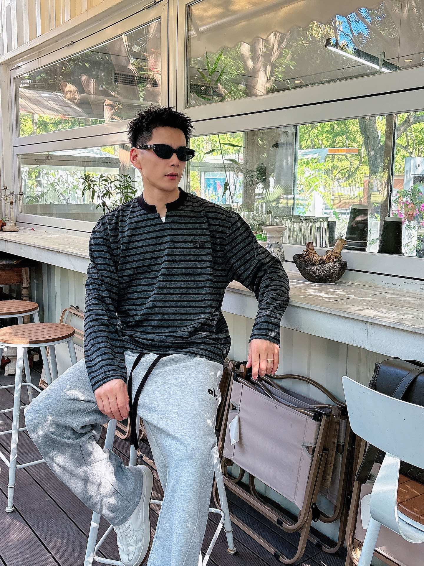 NO:540349,SS alo autumn and winter new striped long sleeves hot custom pure cotton fabric heavy industry washing, comfortable texture of fabric Number M-4XL, alexander wang19860909SS alo秋冬新款条纹长袖 爆款定制纯棉面料 重工洗水,面料舒适质感 码数M-4XL,,alexander wang,Men's clothing