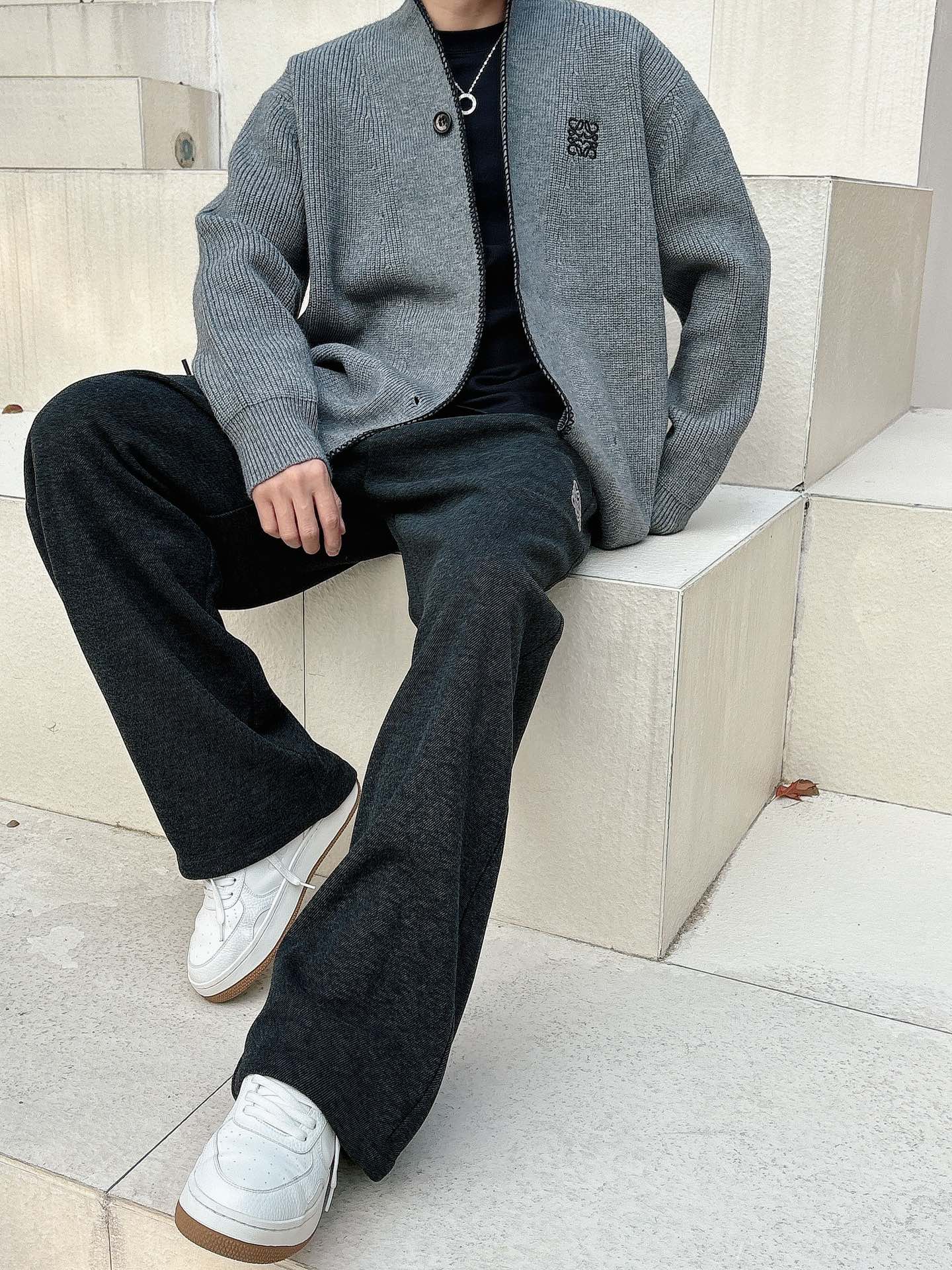 罗意威新款开衫老钱毛衣，上身舒适，不挑身材 男女同款，秋冬毛衣，是今年最好看的情侣装，秋冬必备百搭不出错