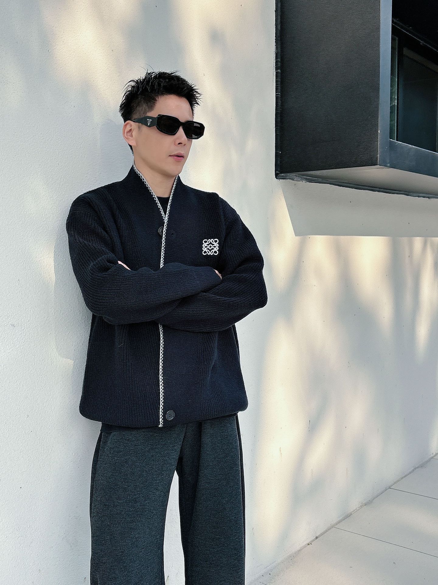 罗意威新款开衫老钱毛衣，上身舒适，不挑身材 男女同款，秋冬毛衣，是今年最好看的情侣装，秋冬必备百搭不出错