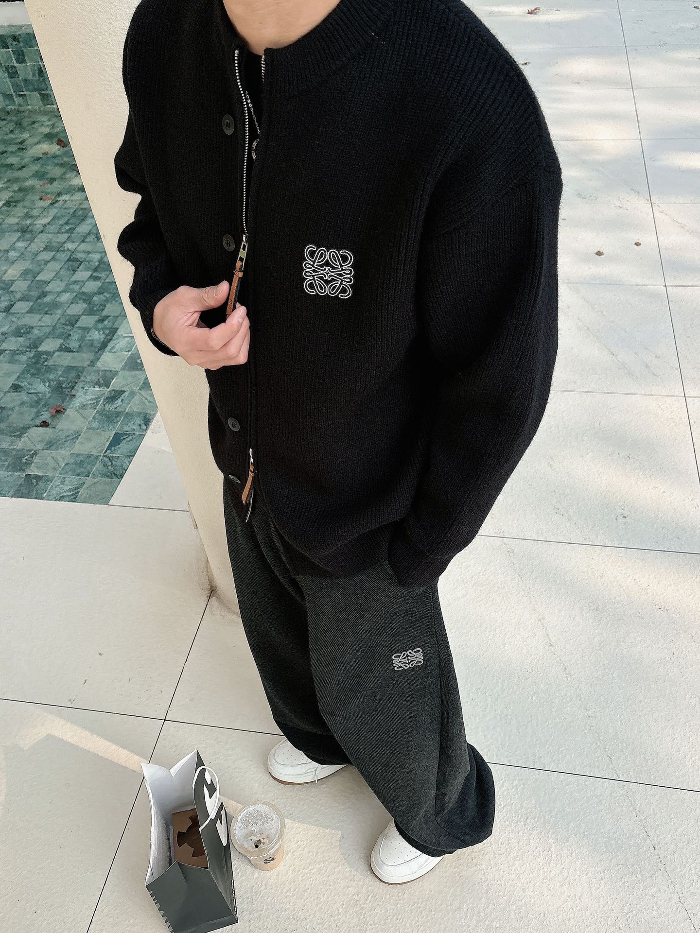 罗意威新款拉链开衫老钱毛衣，上身舒适，不挑身材 男女同款，秋冬毛衣，是今年最好看的情侣装，秋冬必备百搭不