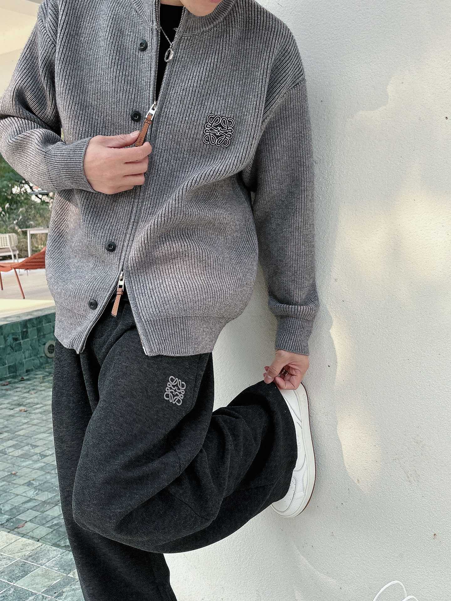 罗意威新款拉链开衫老钱毛衣，上身舒适，不挑身材 男女同款，秋冬毛衣，是今年最好看的情侣装，秋冬必备百搭不