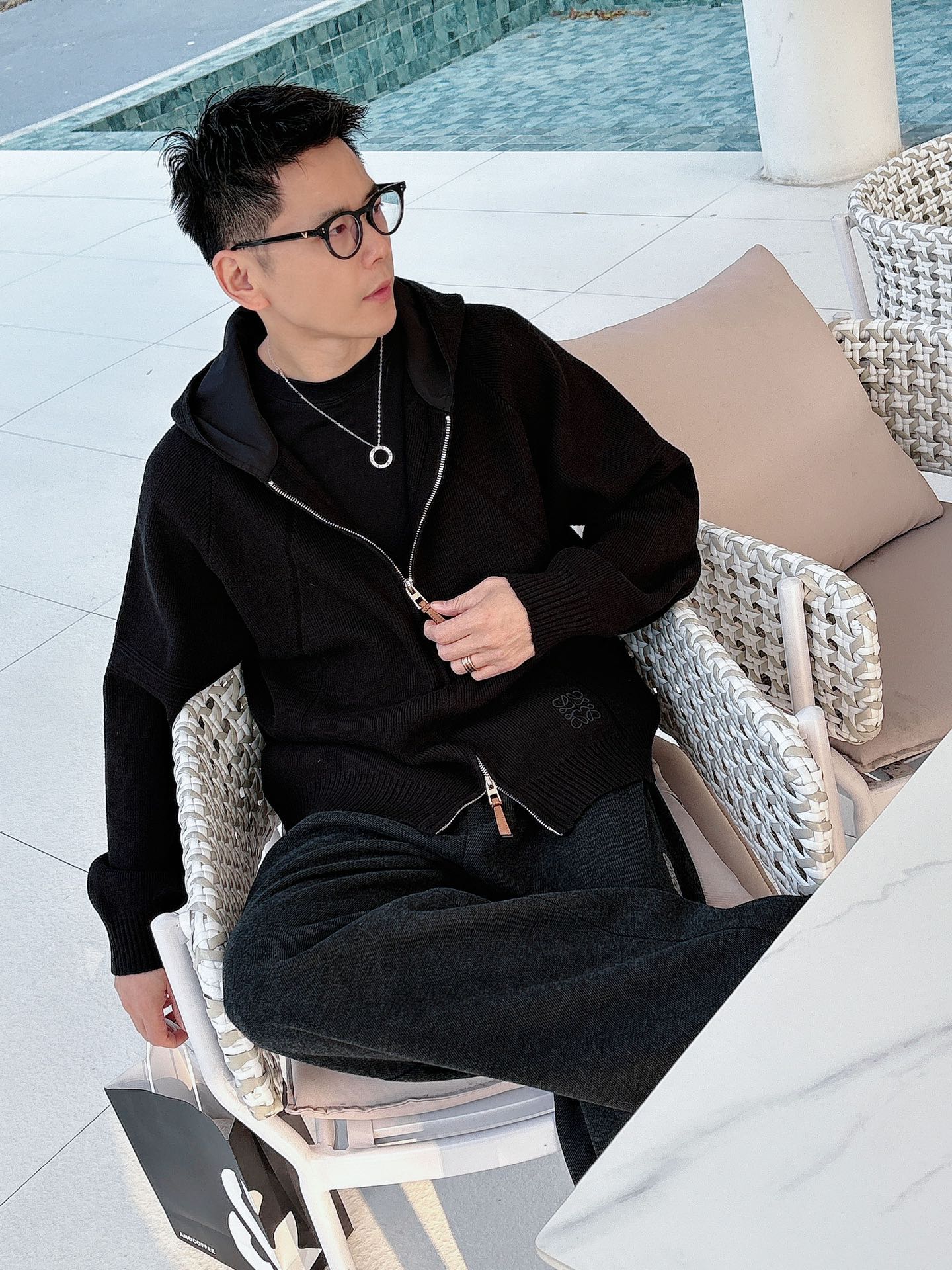 罗意威新款拉链开衫老钱毛衣，上身舒适，不挑身材 男女同款，秋冬毛衣，是今年最好看的情侣装，秋冬必备百搭不