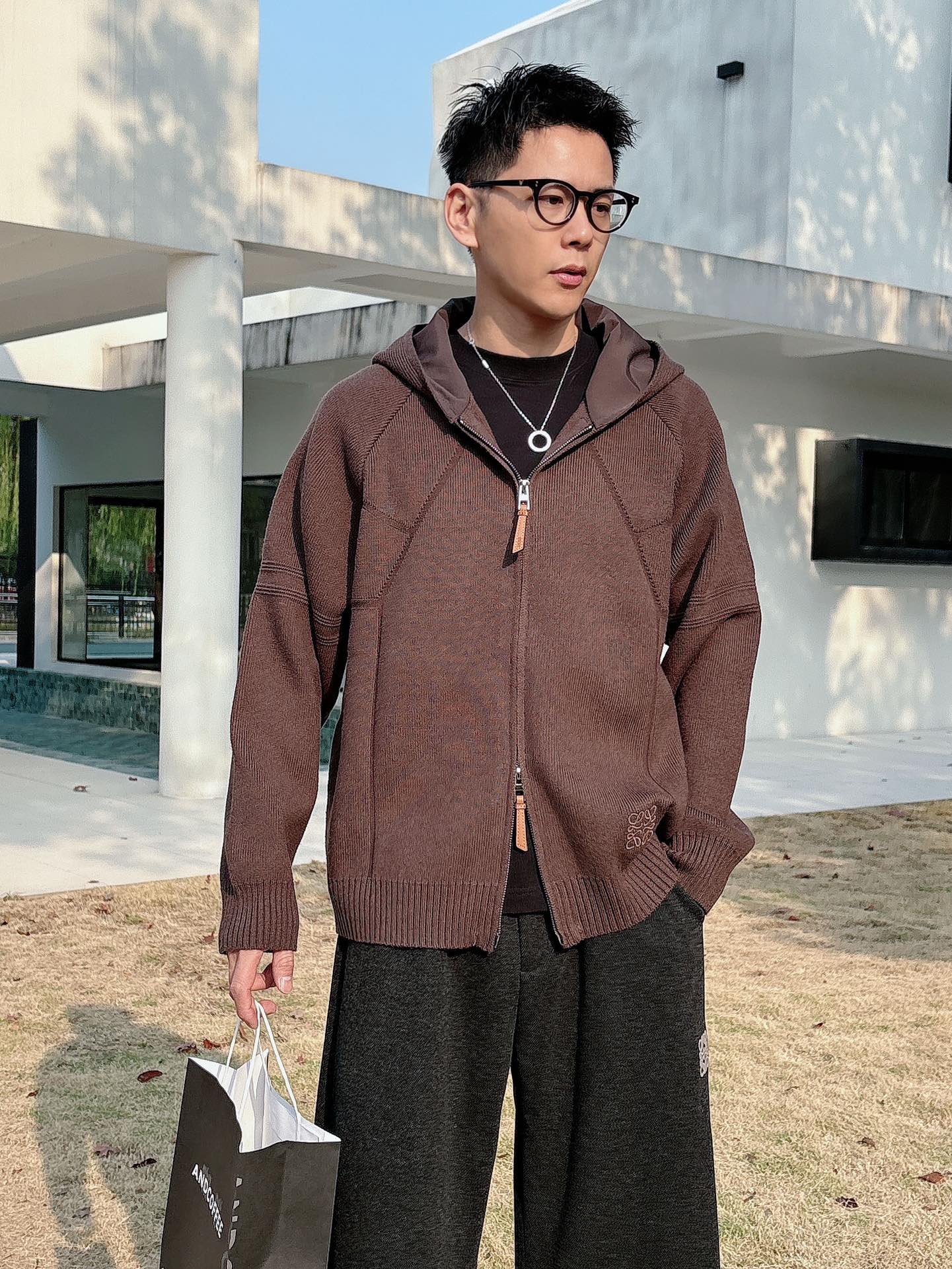 罗意威新款拉链开衫老钱毛衣，上身舒适，不挑身材 男女同款，秋冬毛衣，是今年最好看的情侣装，秋冬必备百搭不