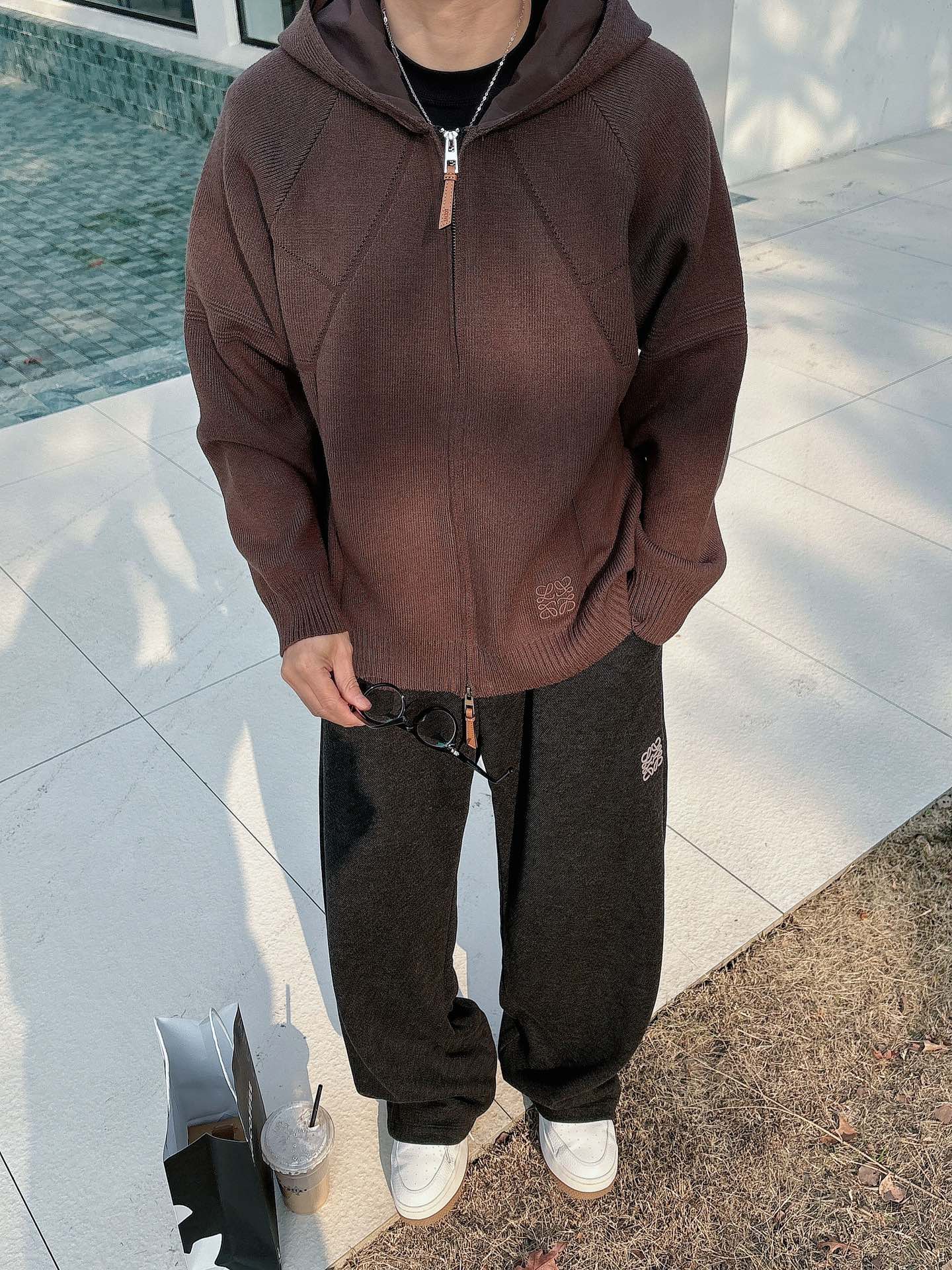 罗意威新款拉链开衫老钱毛衣，上身舒适，不挑身材 男女同款，秋冬毛衣，是今年最好看的情侣装，秋冬必备百搭不