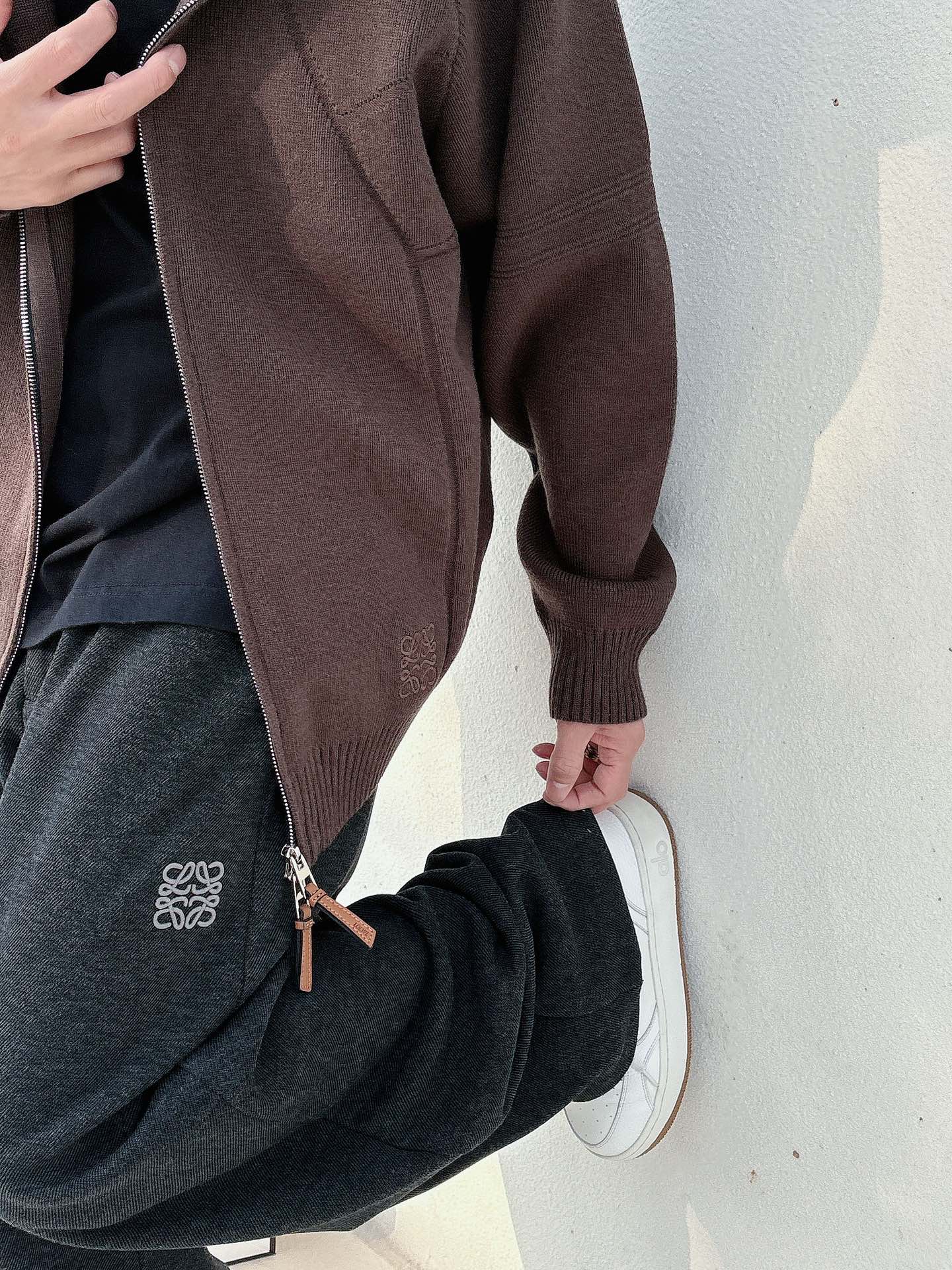 罗意威新款拉链开衫老钱毛衣，上身舒适，不挑身材 男女同款，秋冬毛衣，是今年最好看的情侣装，秋冬必备百搭不