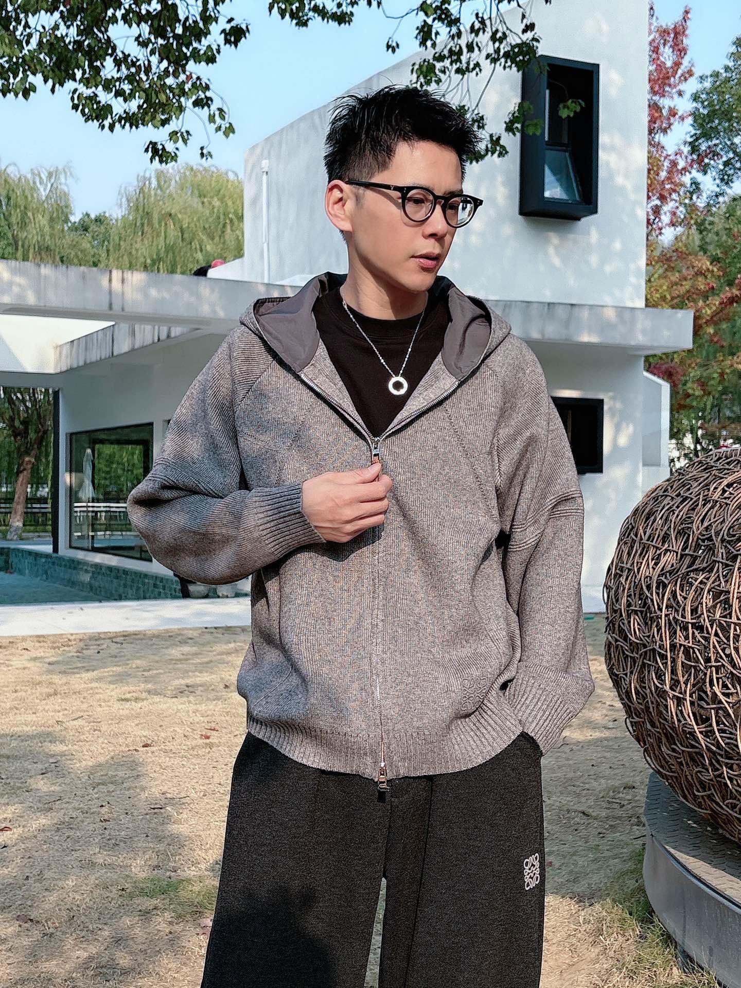 罗意威新款拉链开衫老钱毛衣，上身舒适，不挑身材 男女同款，秋冬毛衣，是今年最好看的情侣装，秋冬必备百搭不