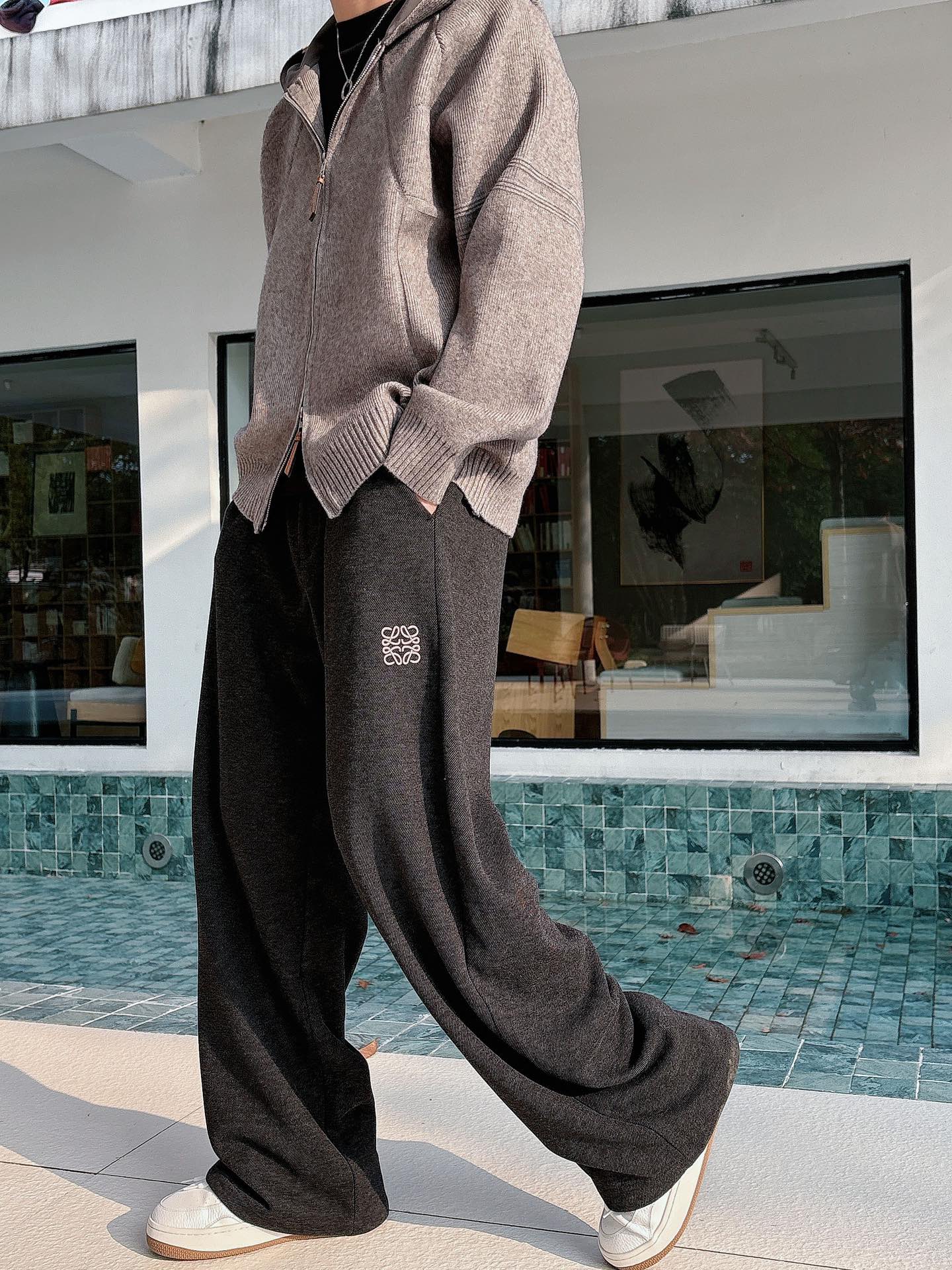 罗意威新款拉链开衫老钱毛衣，上身舒适，不挑身材 男女同款，秋冬毛衣，是今年最好看的情侣装，秋冬必备百搭不