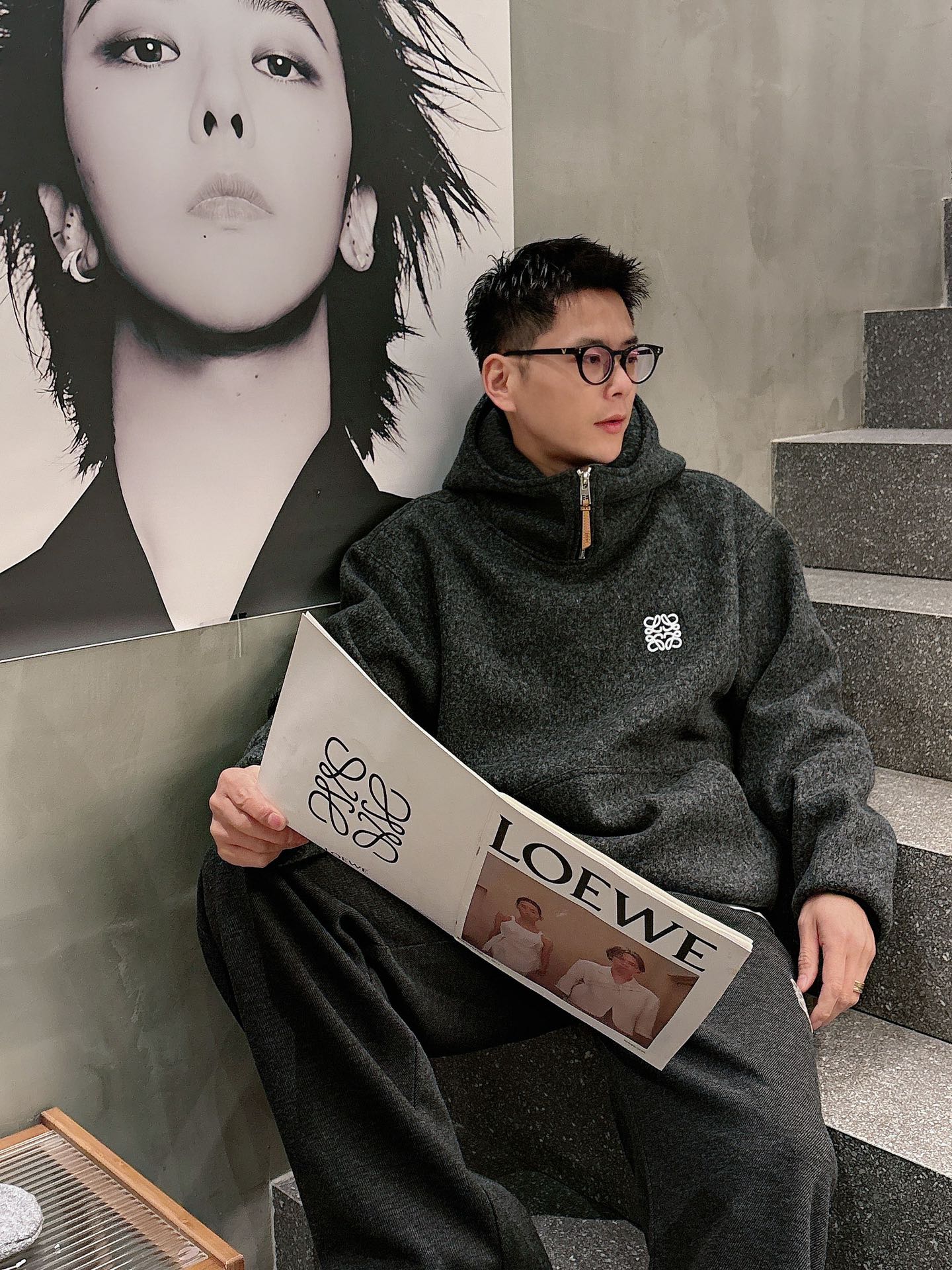 罗意威新款拉链帽款羊毛卫衣，上身舒适，不挑身材 男女同款，秋冬毛衣，是今年最好看的情侣装，秋冬必备百搭不