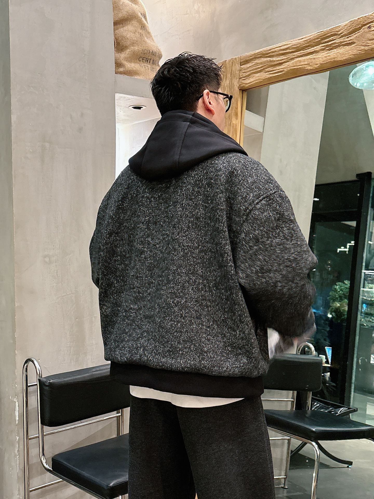 罗意威新款羊毛假两件拉链加毛加厚外套，上身舒适，不挑身材 男女同款，秋冬毛衣，是今年最好看的情侣装，秋冬