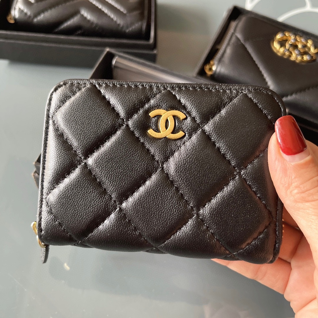 Chanel Wallet Card pack Sheepskin