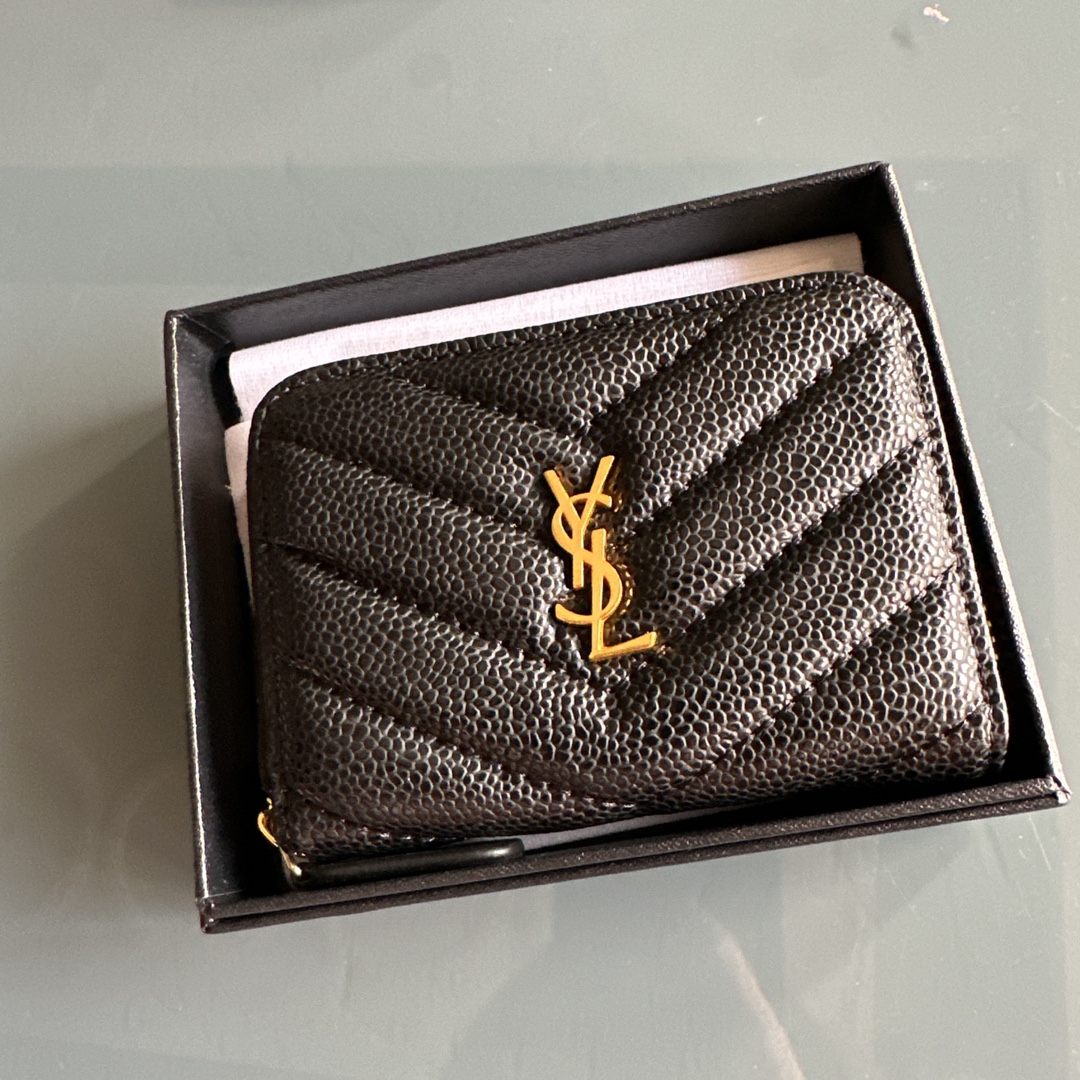 Yves Saint Laurent Wallet Card pack Cowhide